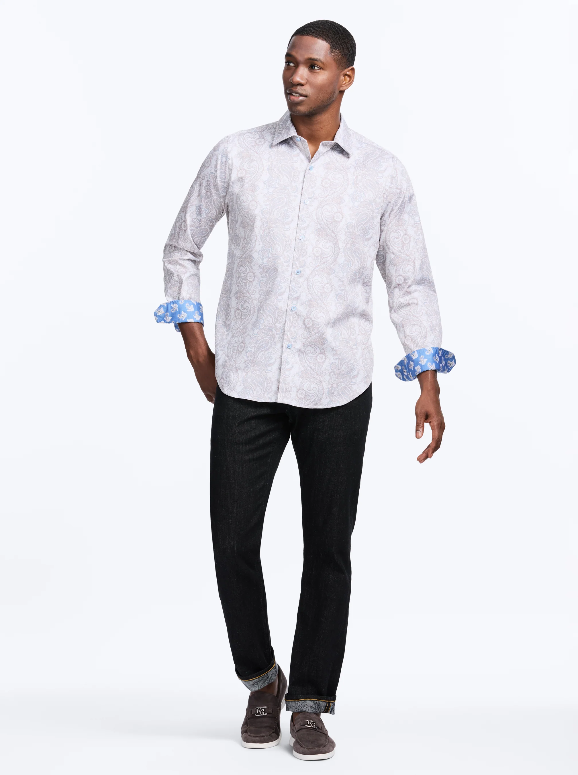 AUBERRY LONG SLEEVE BUTTON DOWN SHIRT - Image 6
