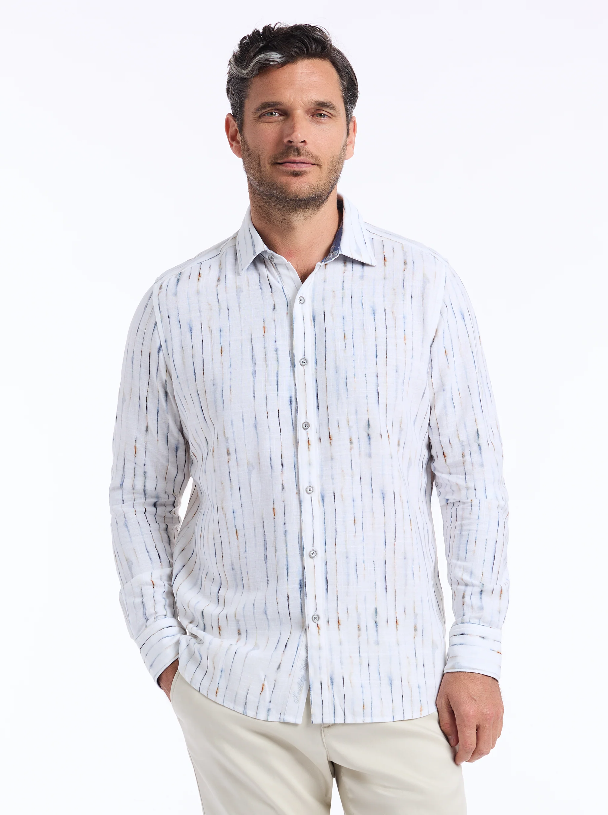 BRADLAUGH LONG SLEEVE BUTTON DOWN SHIRT - Image 5