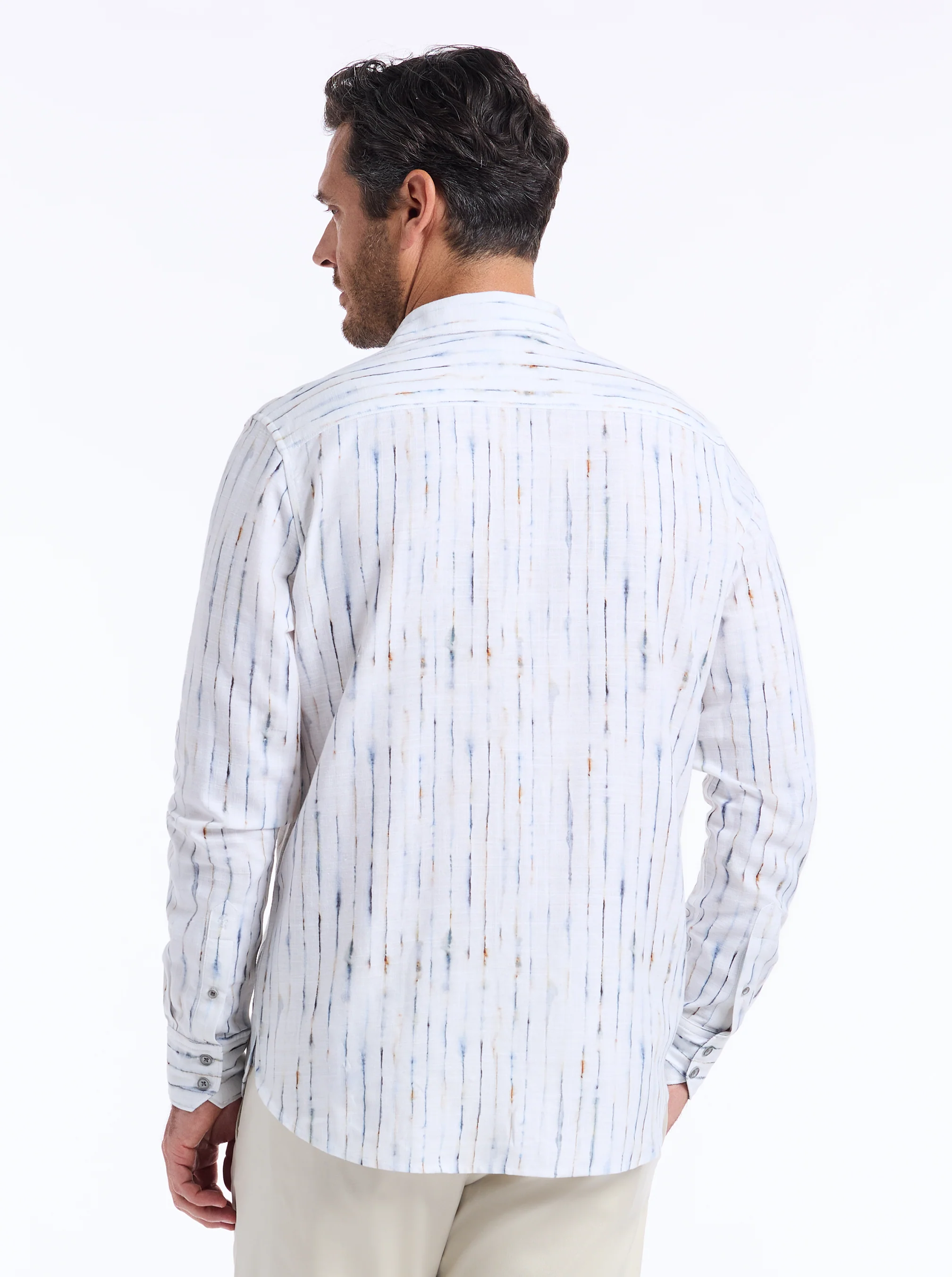 BRADLAUGH LONG SLEEVE BUTTON DOWN SHIRT - Image 6