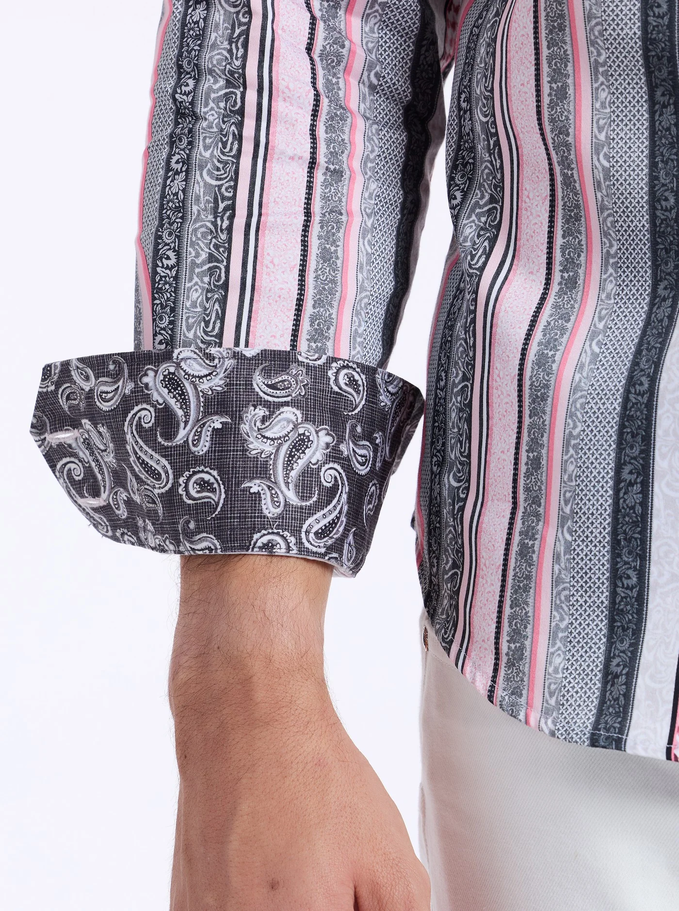 BRAMSHAW LONG SLEEVE BUTTON DOWN SHIRT - Image 4