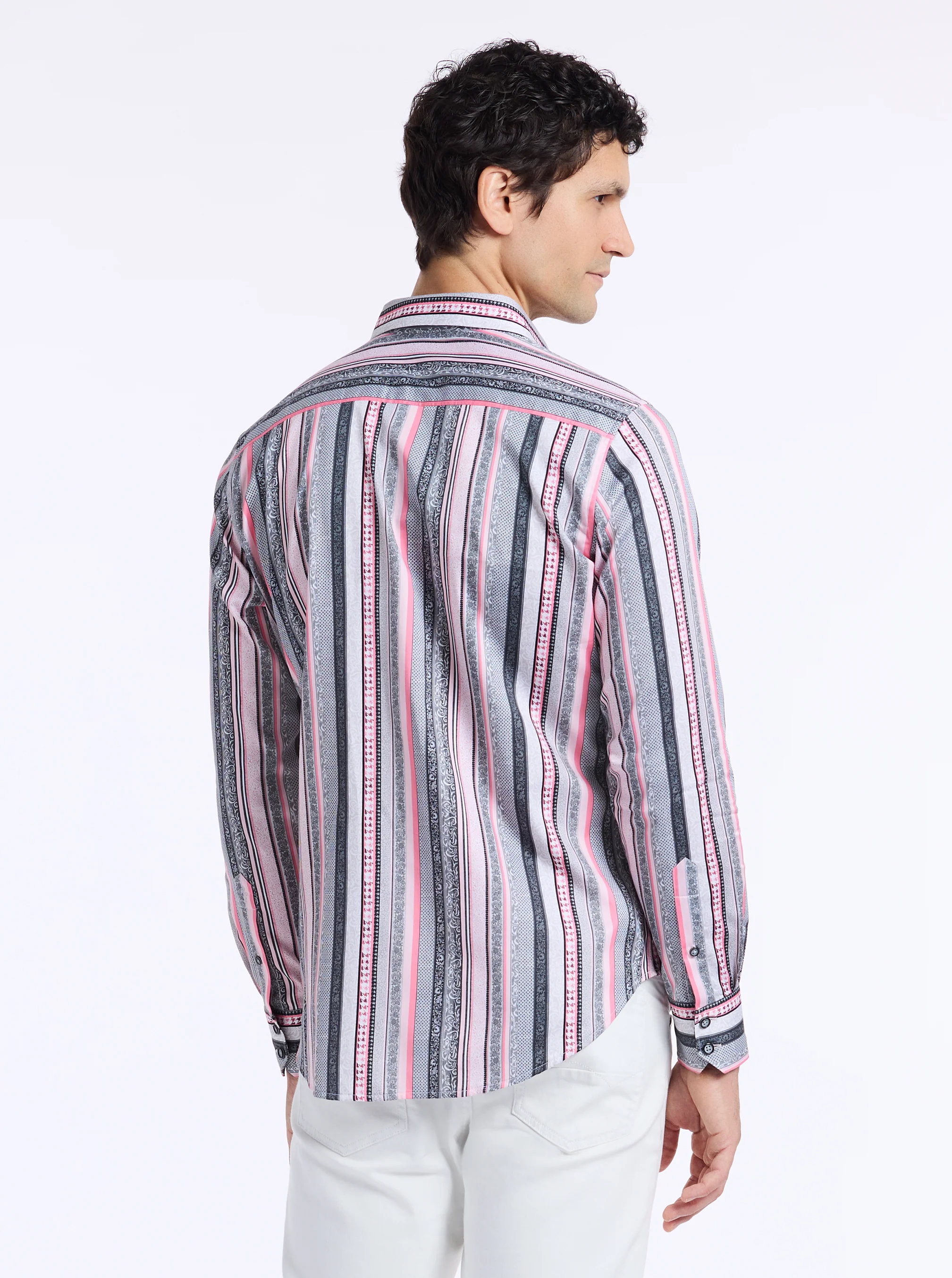 BRAMSHAW LONG SLEEVE BUTTON DOWN SHIRT - Image 5