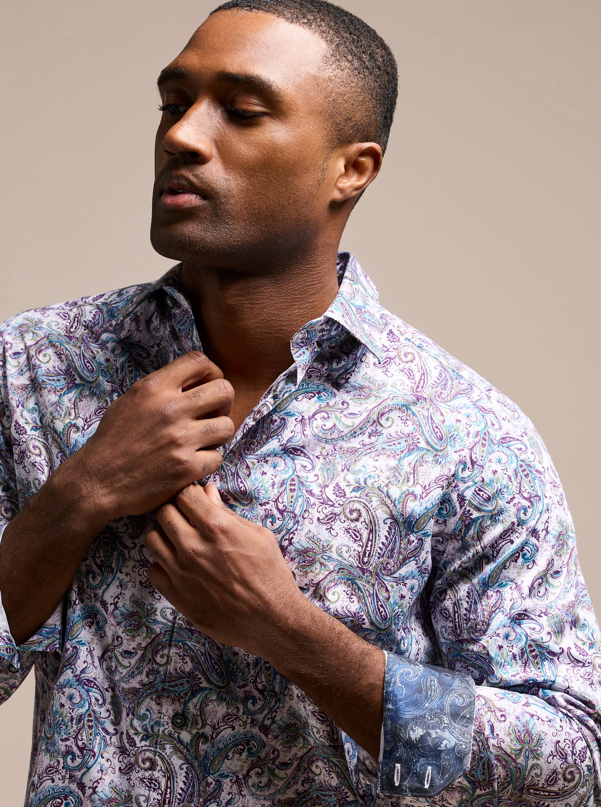 BUCKINGHAM LONG SLEEVE BUTTON DOWN SHIRT - Image 3