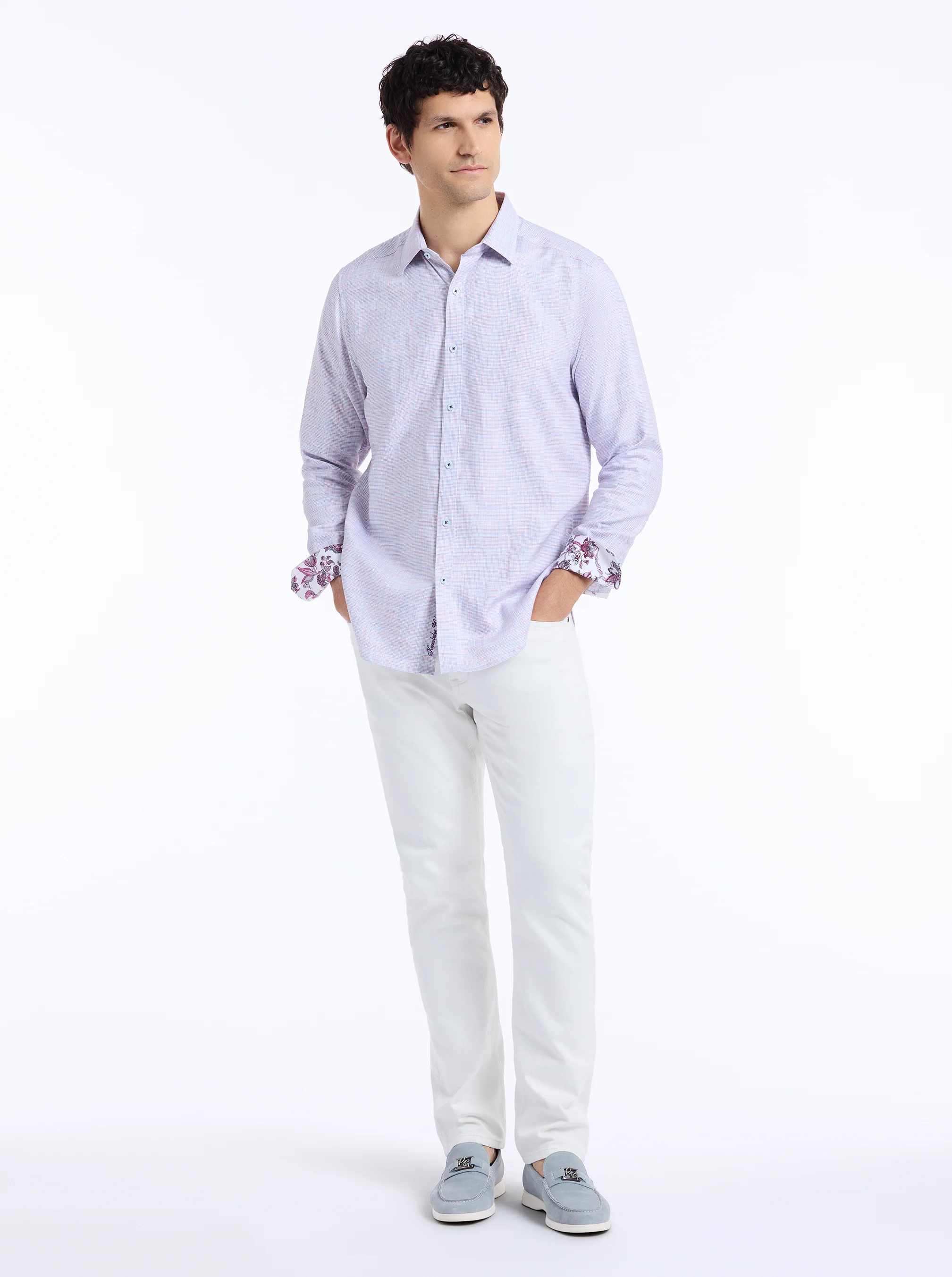 EDISON LONG SLEEVE BUTTON DOWN SHIRT - Image 7
