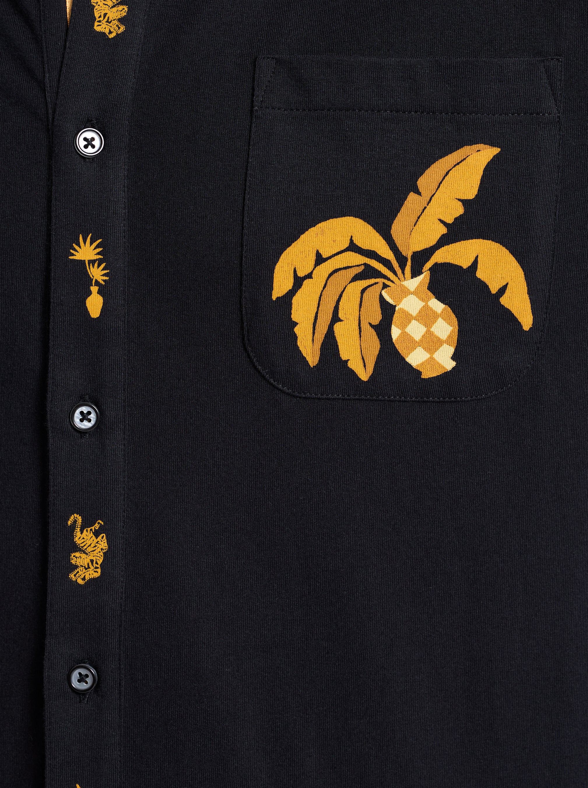 GOLDEN JUNGLE SHORT SLEEVE BUTTON DOWN SHIRT - Image 3