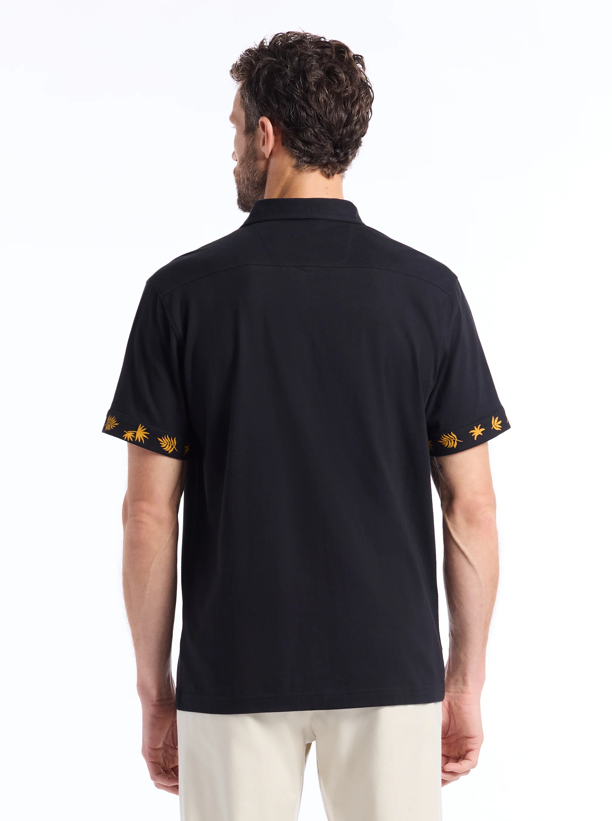 GOLDEN JUNGLE SHORT SLEEVE BUTTON DOWN SHIRT - Image 6