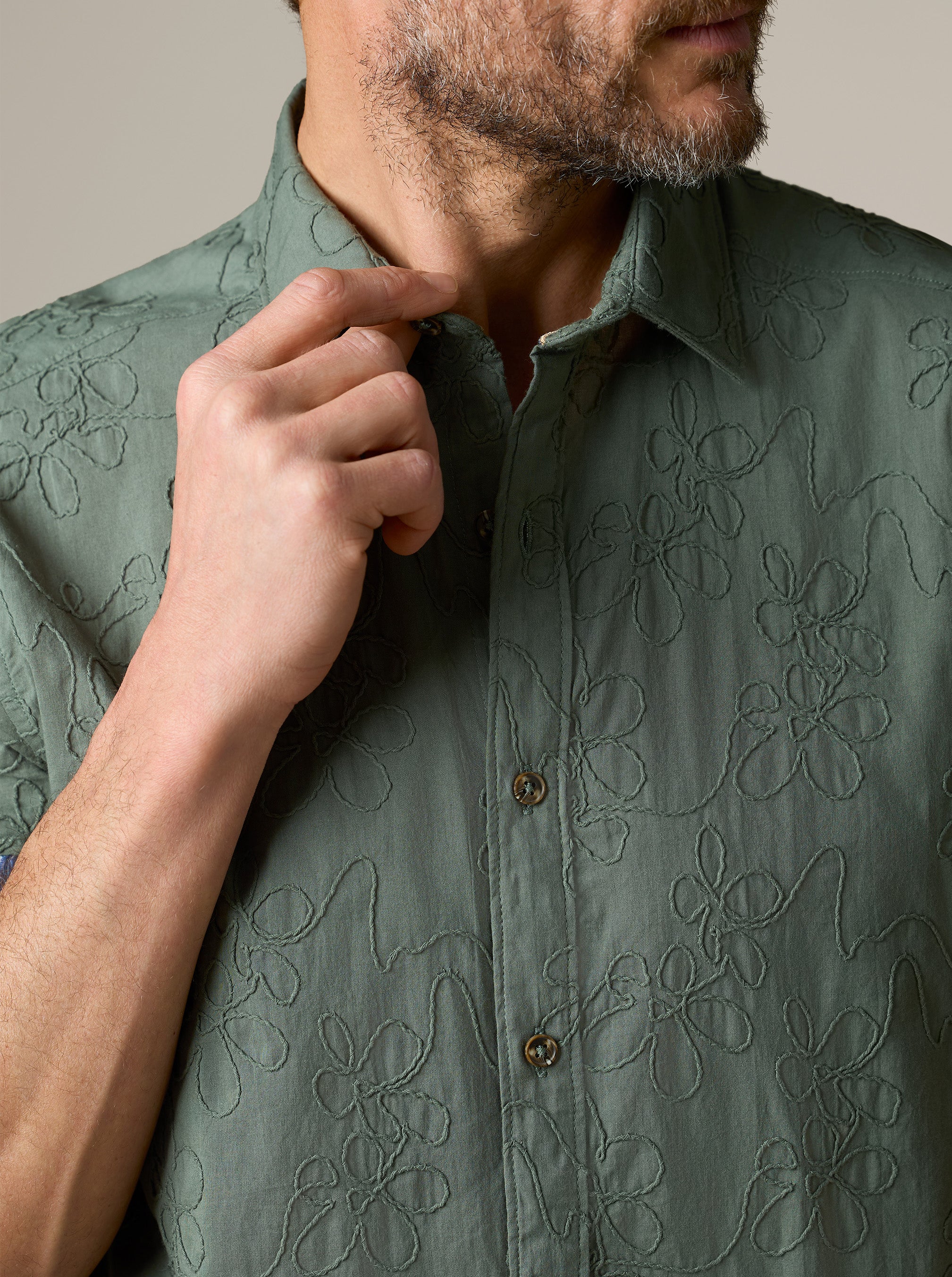 GRAFTON SHORT SLEEVE BUTTON DOWN SHIRT - Image 3