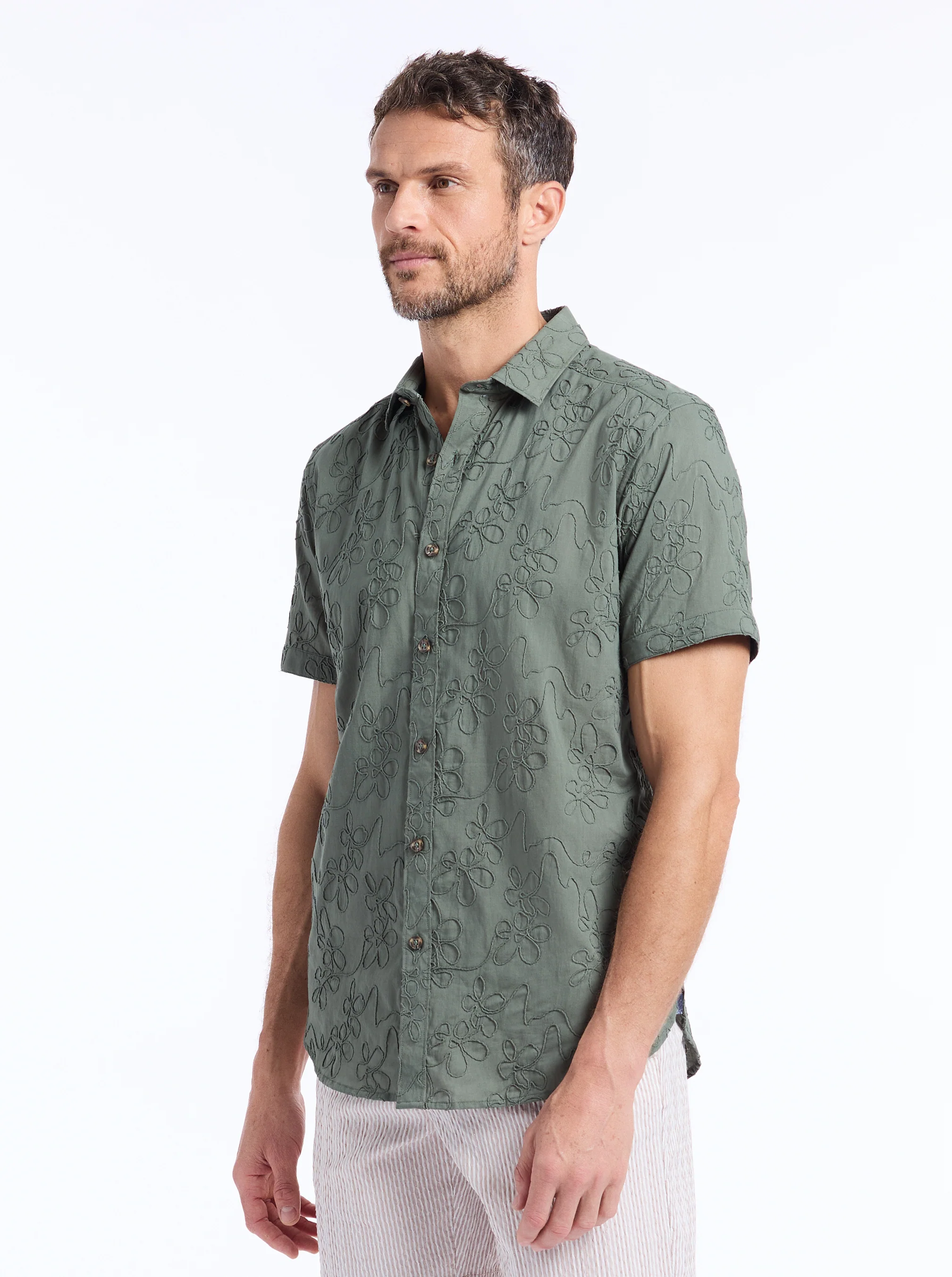 GRAFTON SHORT SLEEVE BUTTON DOWN SHIRT - Image 7