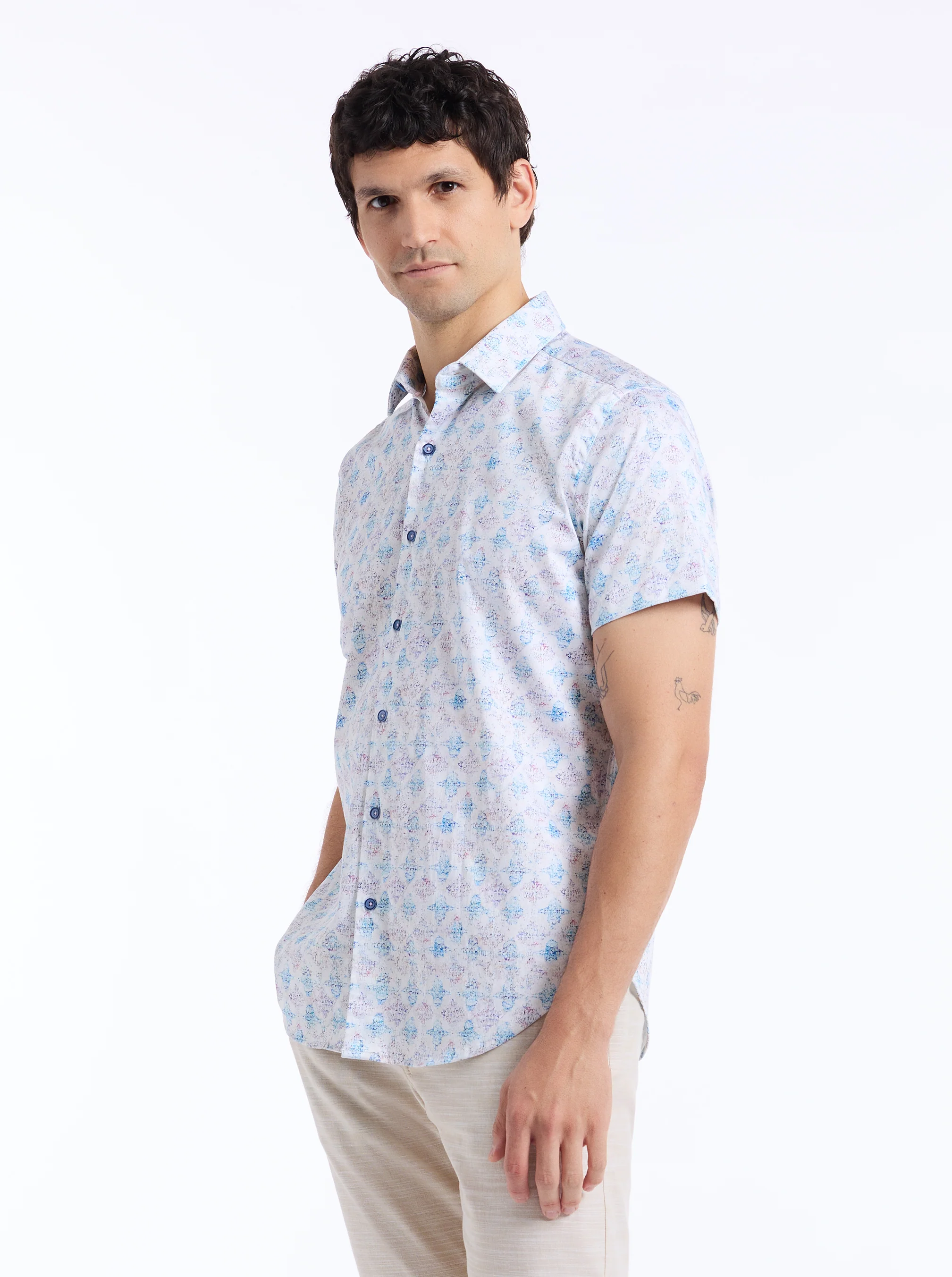 GREATOREX SHORT SLEEVE BUTTON DOWN SHIRT - Image 6