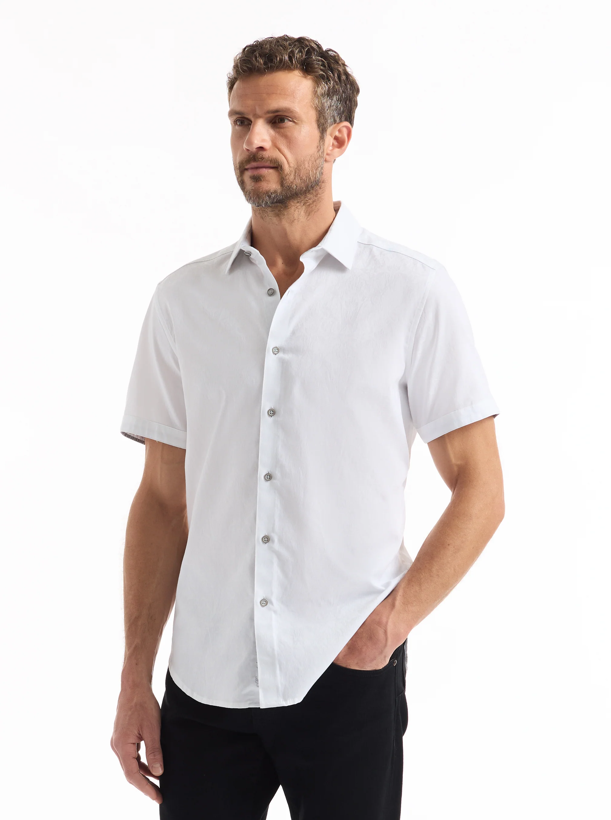 HIGHLAND SHORT SLEEVE BUTTON DOWN SHIRT BIG - Image 14
