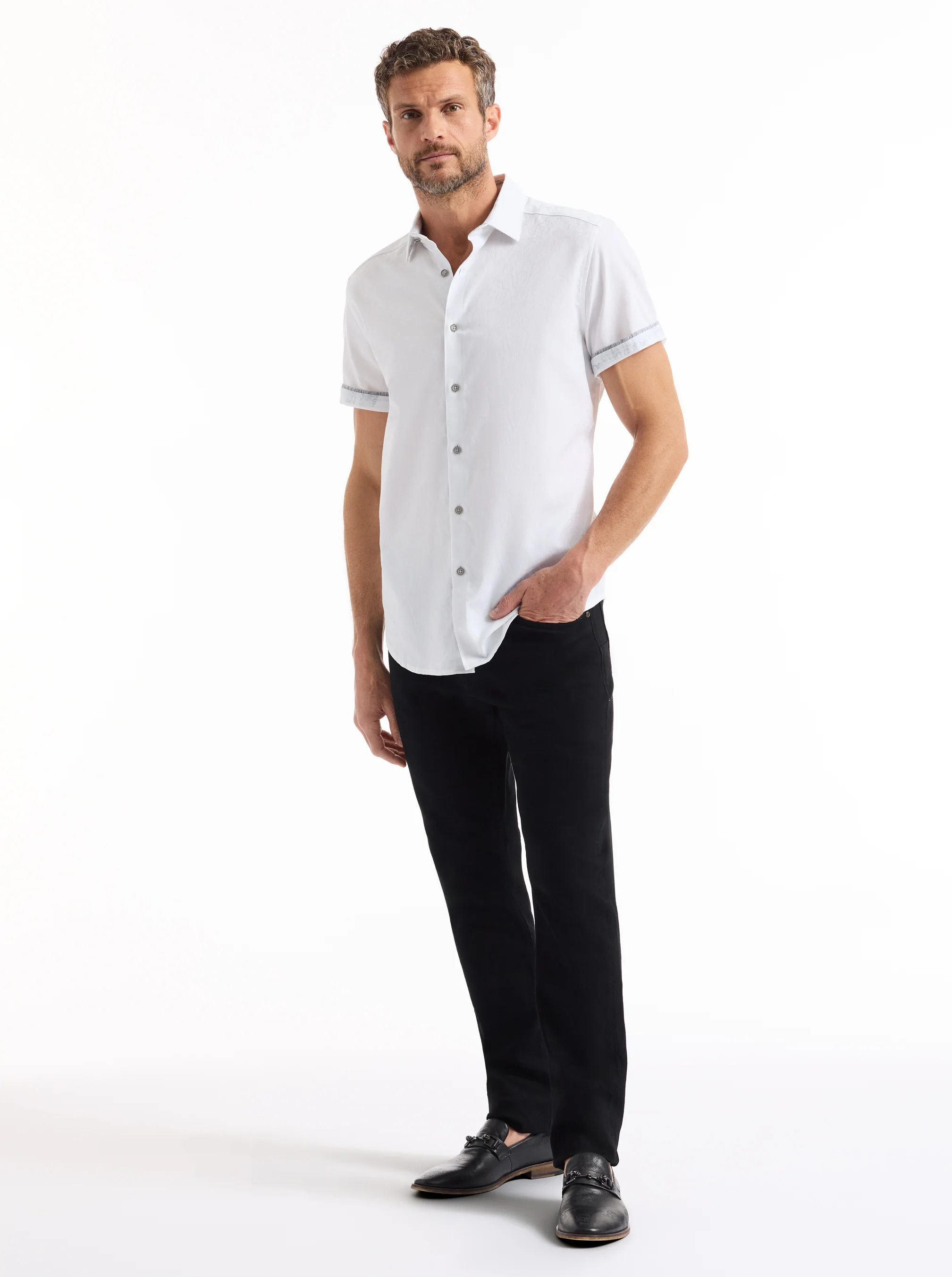 HIGHLAND SHORT SLEEVE BUTTON DOWN SHIRT BIG - Image 15