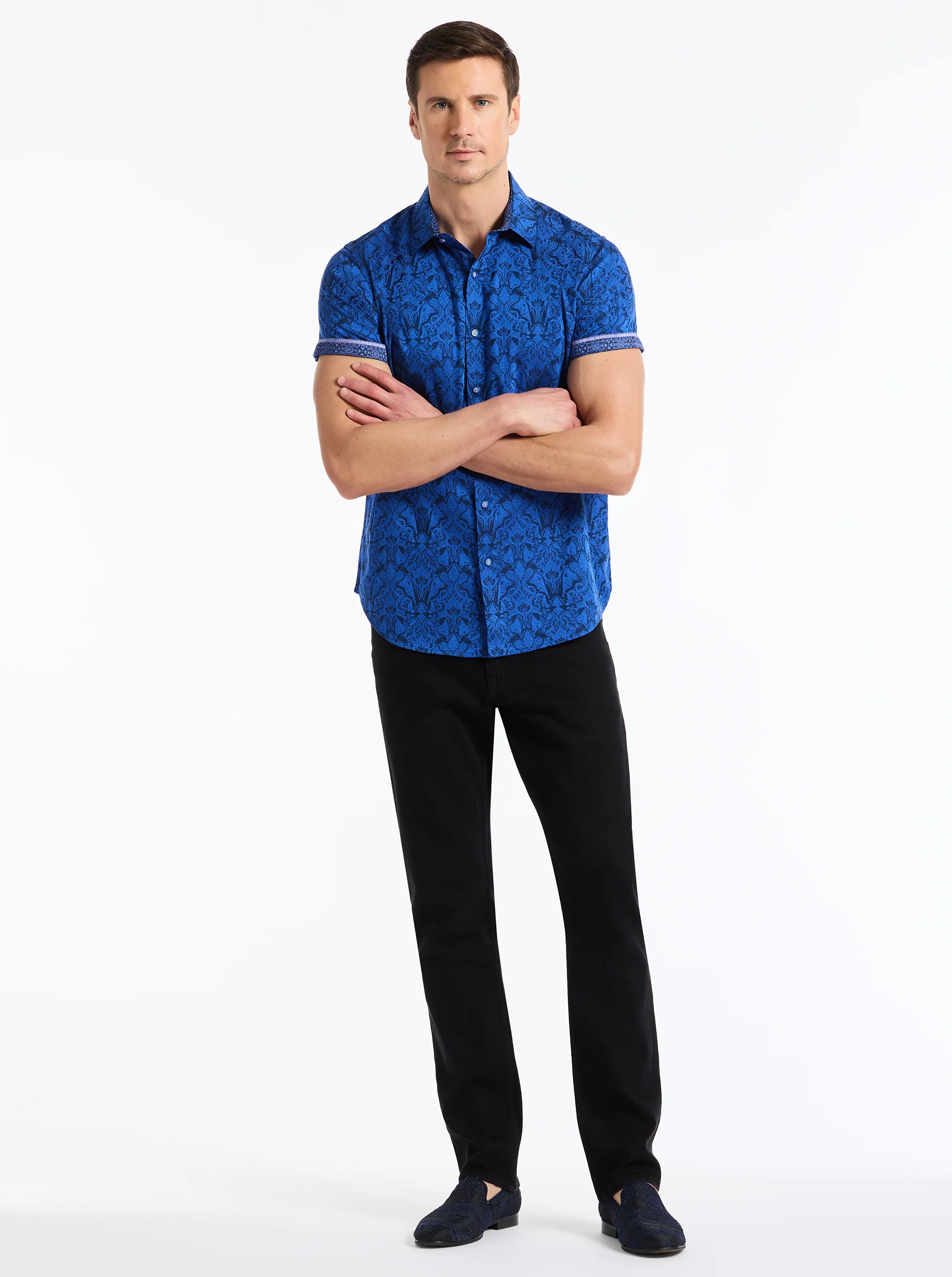 HIGHLAND SHORT SLEEVE BUTTON DOWN SHIRT BIG - Image 30