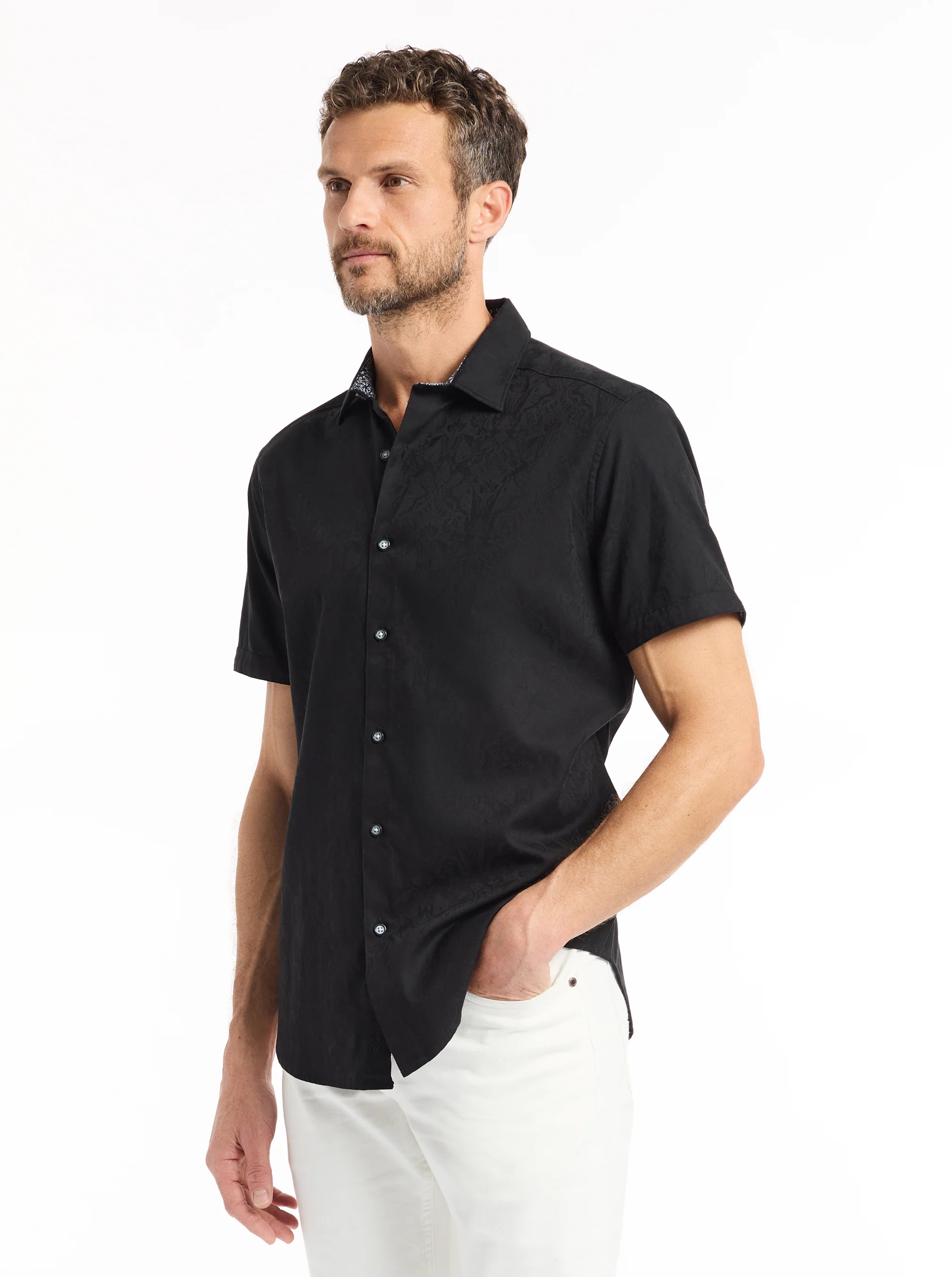 HIGHLAND SHORT SLEEVE BUTTON DOWN SHIRT - Image 22