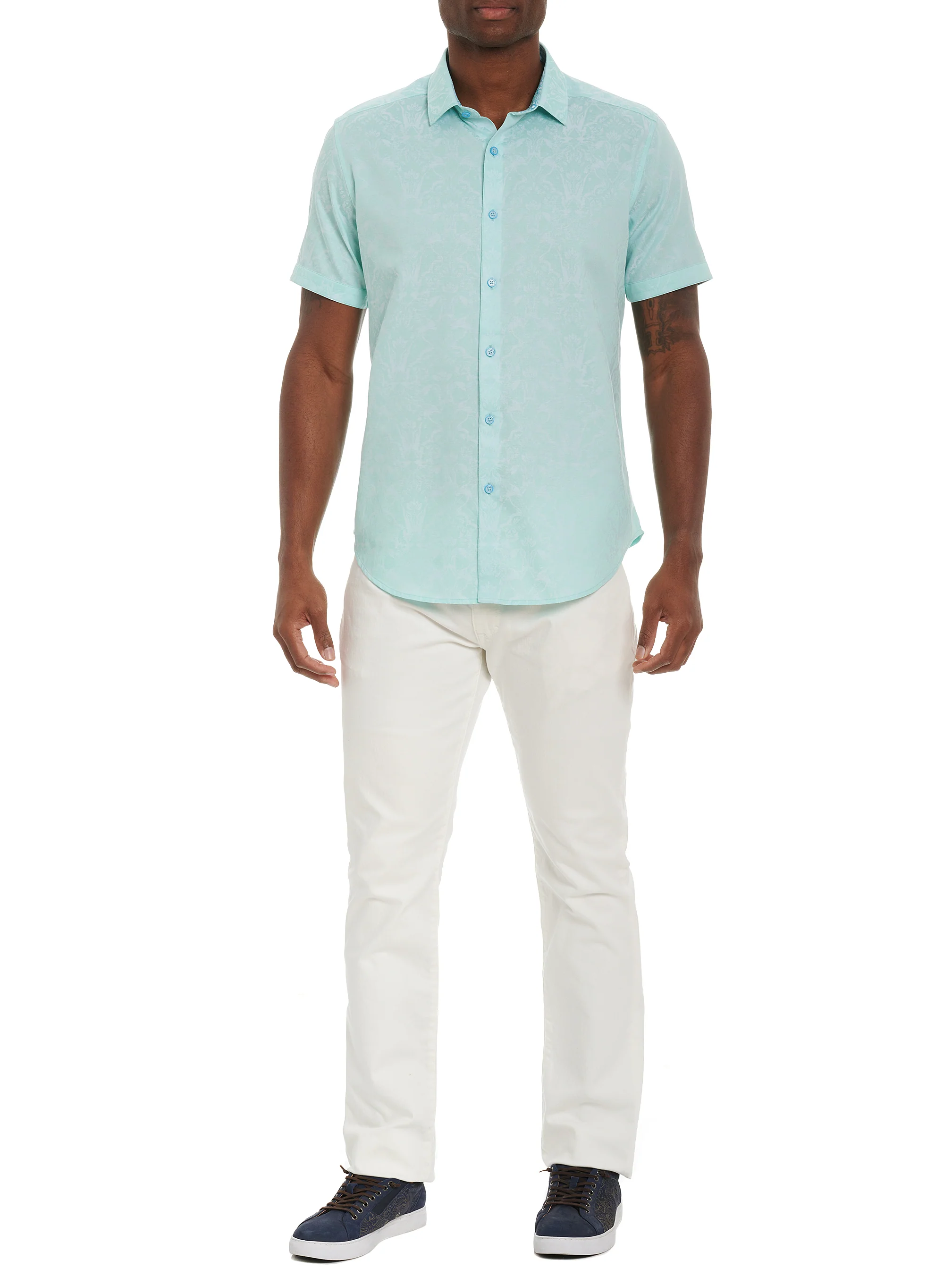 HIGHLAND SHORT SLEEVE BUTTON DOWN SHIRT - Image 36