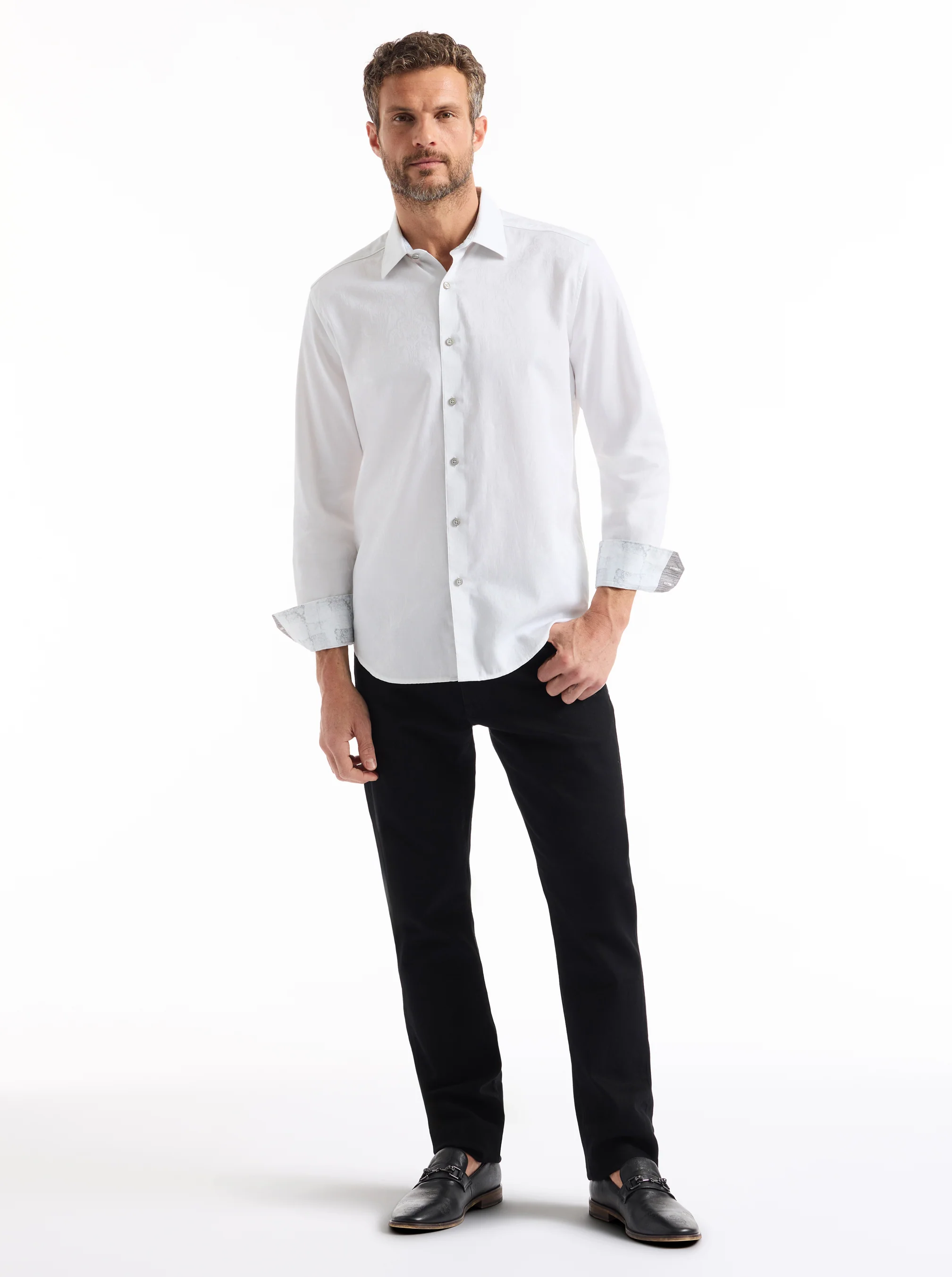 HIGHLAND LONG SLEEVE BUTTON DOWN SHIRT BIG - Image 22
