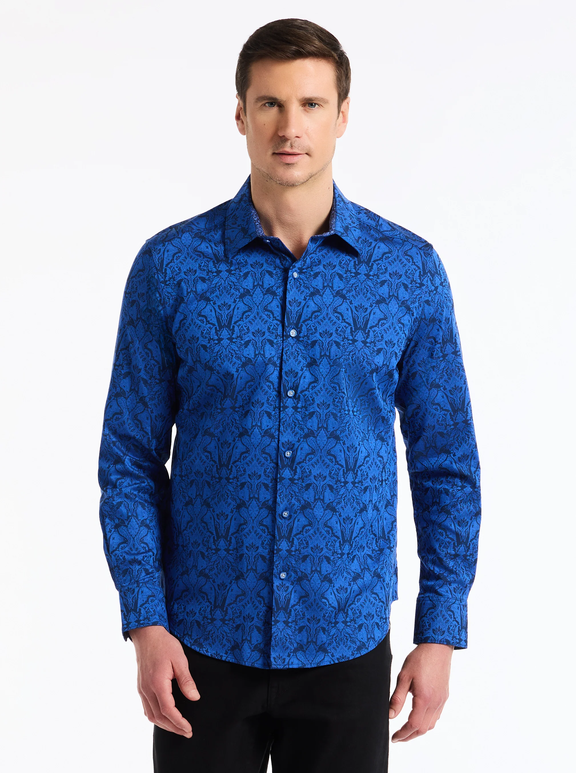 HIGHLAND LONG SLEEVE BUTTON DOWN SHIRT BIG - Image 9
