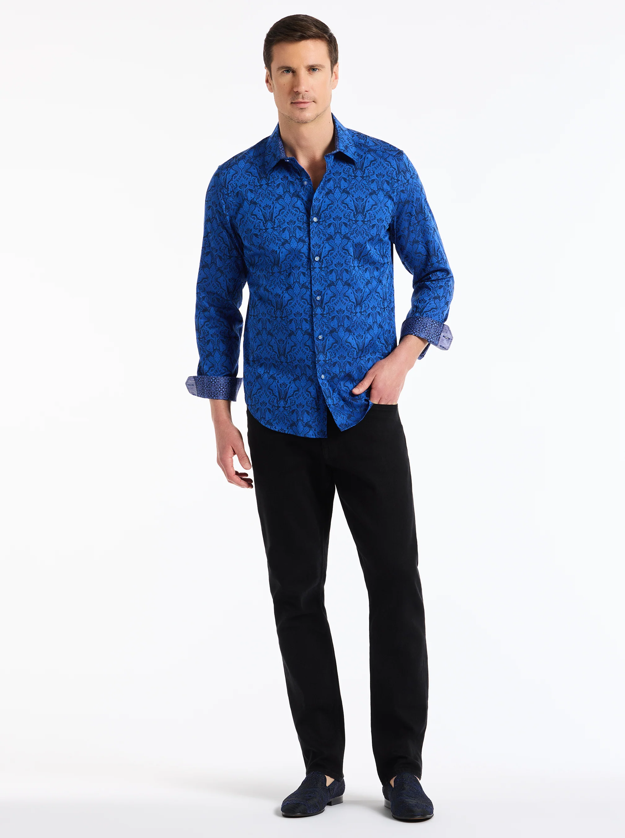 HIGHLAND LONG SLEEVE BUTTON DOWN SHIRT - Image 14