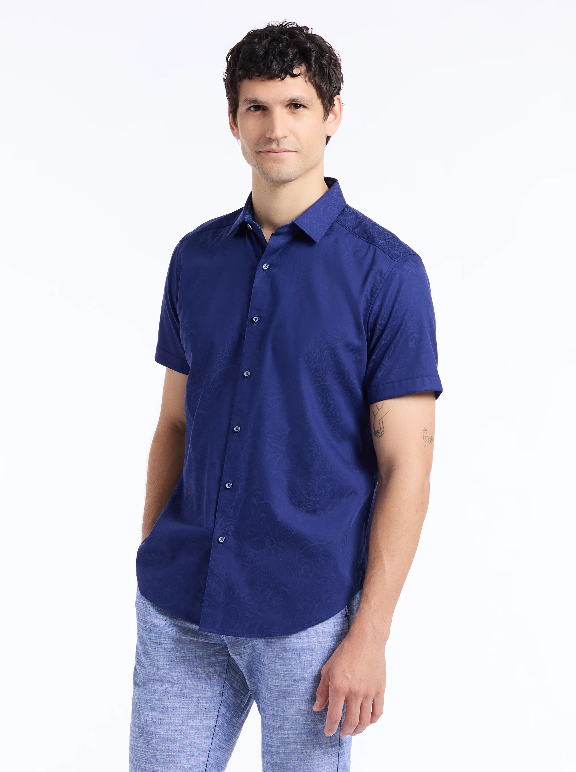 HUDSON SHORT SLEEVE BUTTON DOWN SHIRT - Image 6