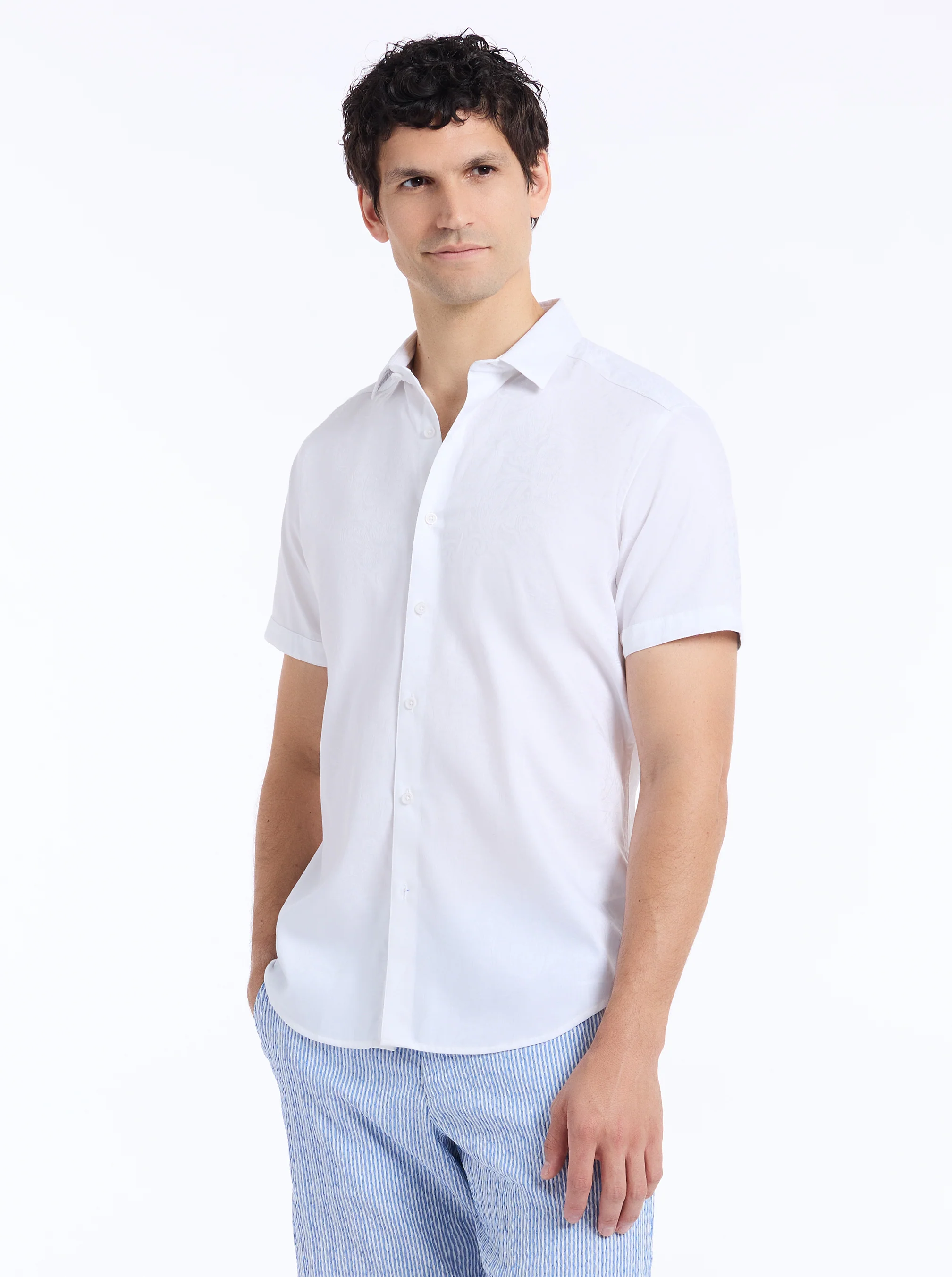 HUDSON SHORT SLEEVE BUTTON DOWN SHIRT - Image 6