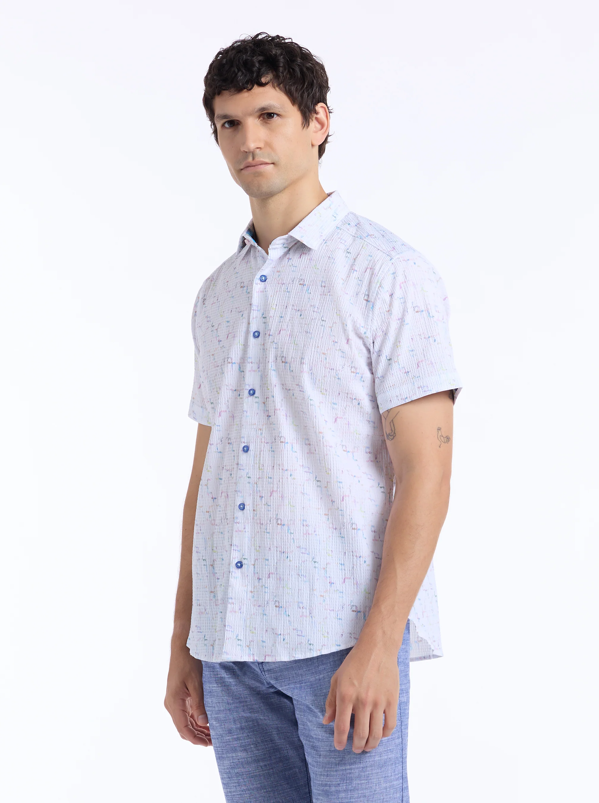 KINGSHOLD SHORT SLEEVE BUTTON DOWN SHIRT TALL - Image 6