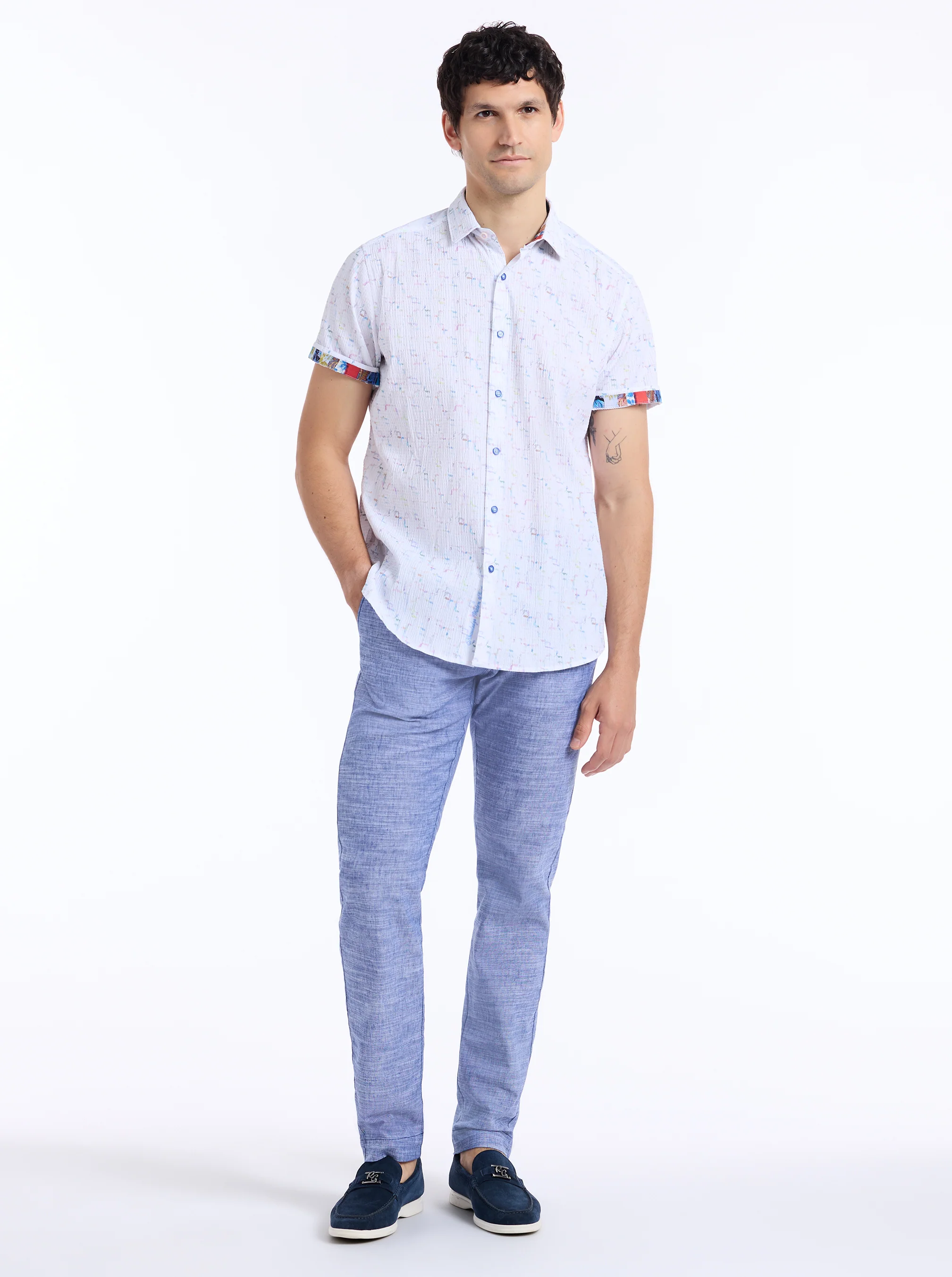 KINGSHOLD SHORT SLEEVE BUTTON DOWN SHIRT TALL - Image 7