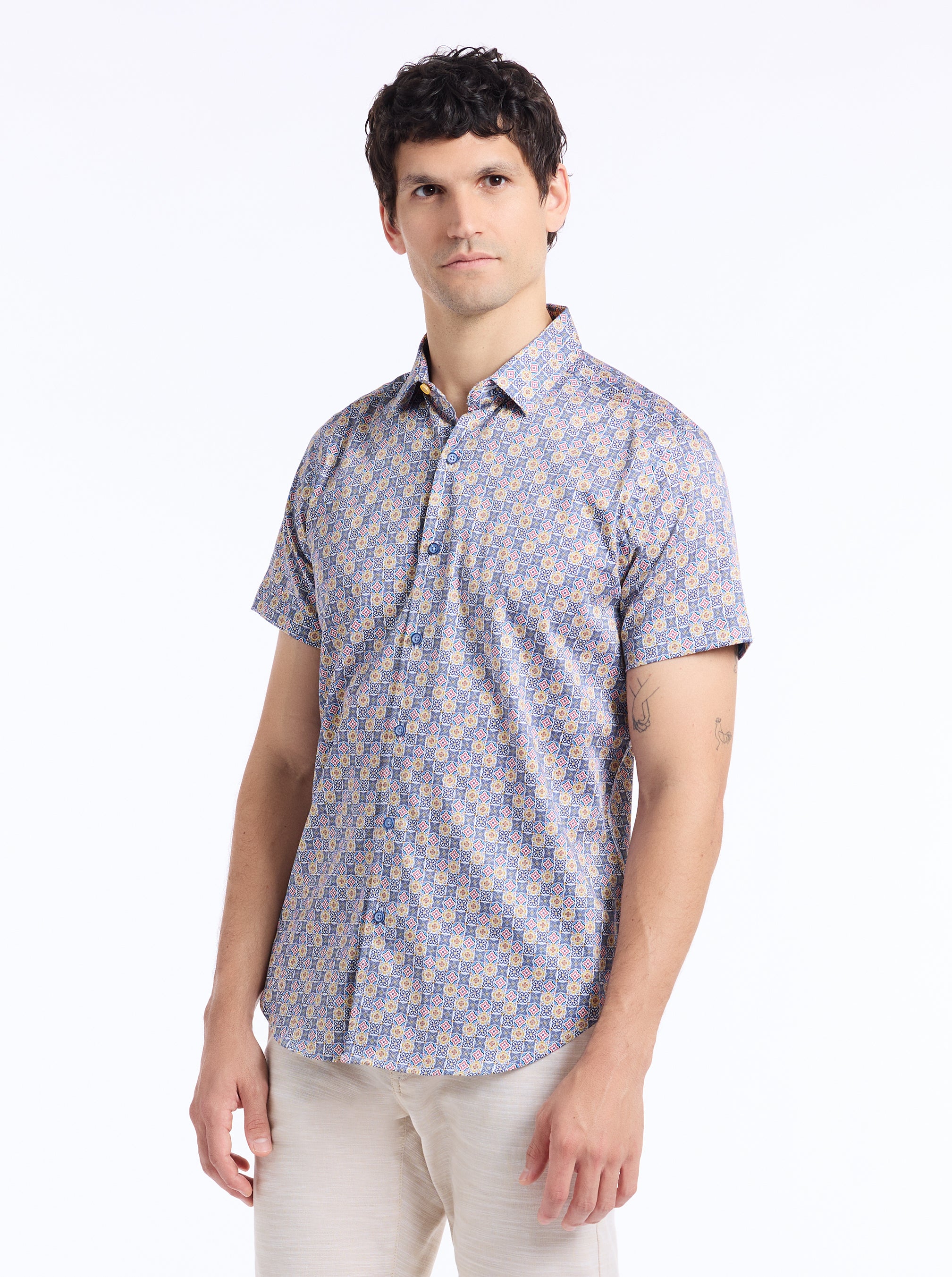 KINLOCH SHORT SLEEVE BUTTON DOWN SHIRT - Image 6