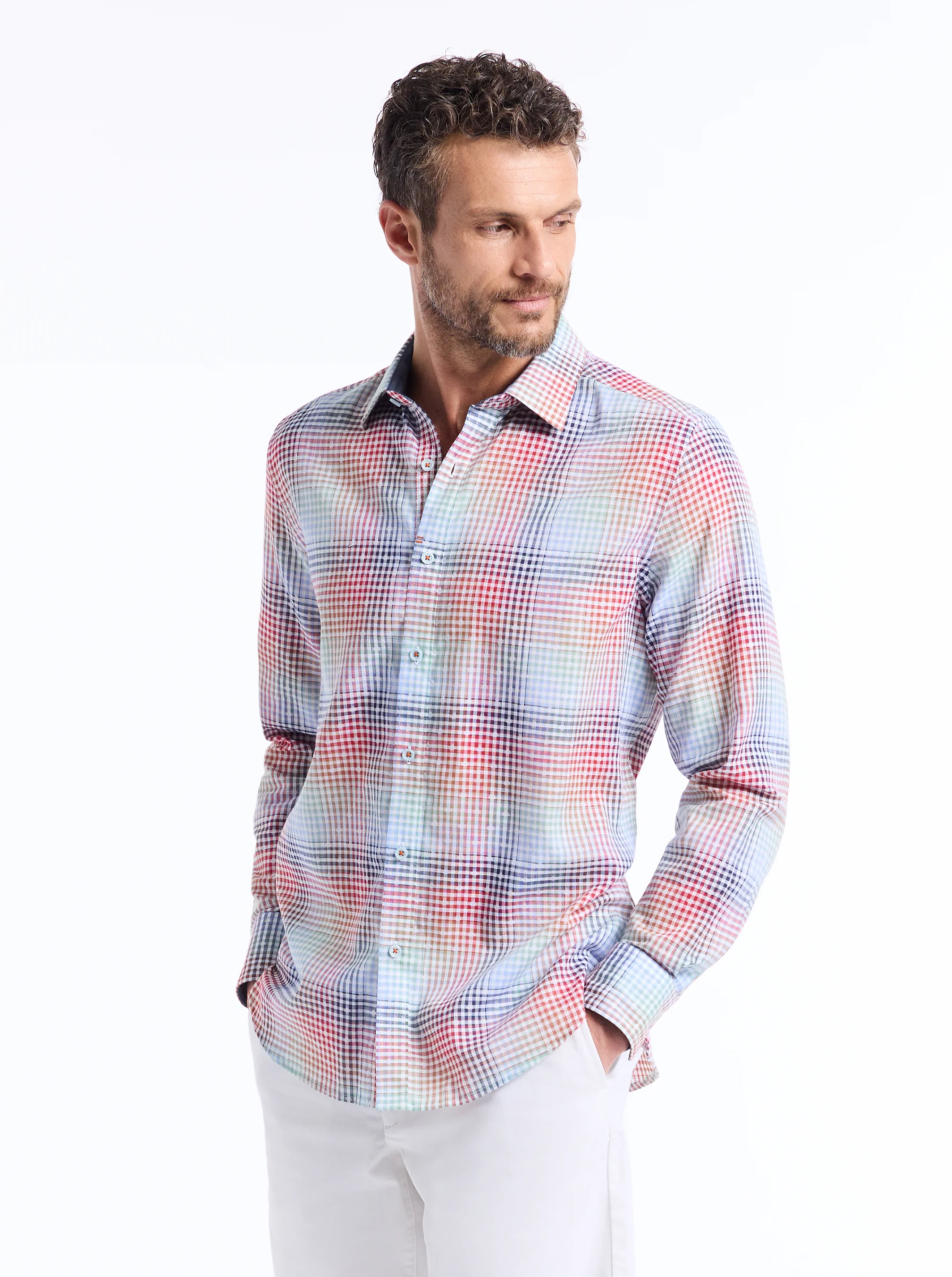 LIGETT LONG SLEEVE BUTTON DOWN SHIRT - Image 8