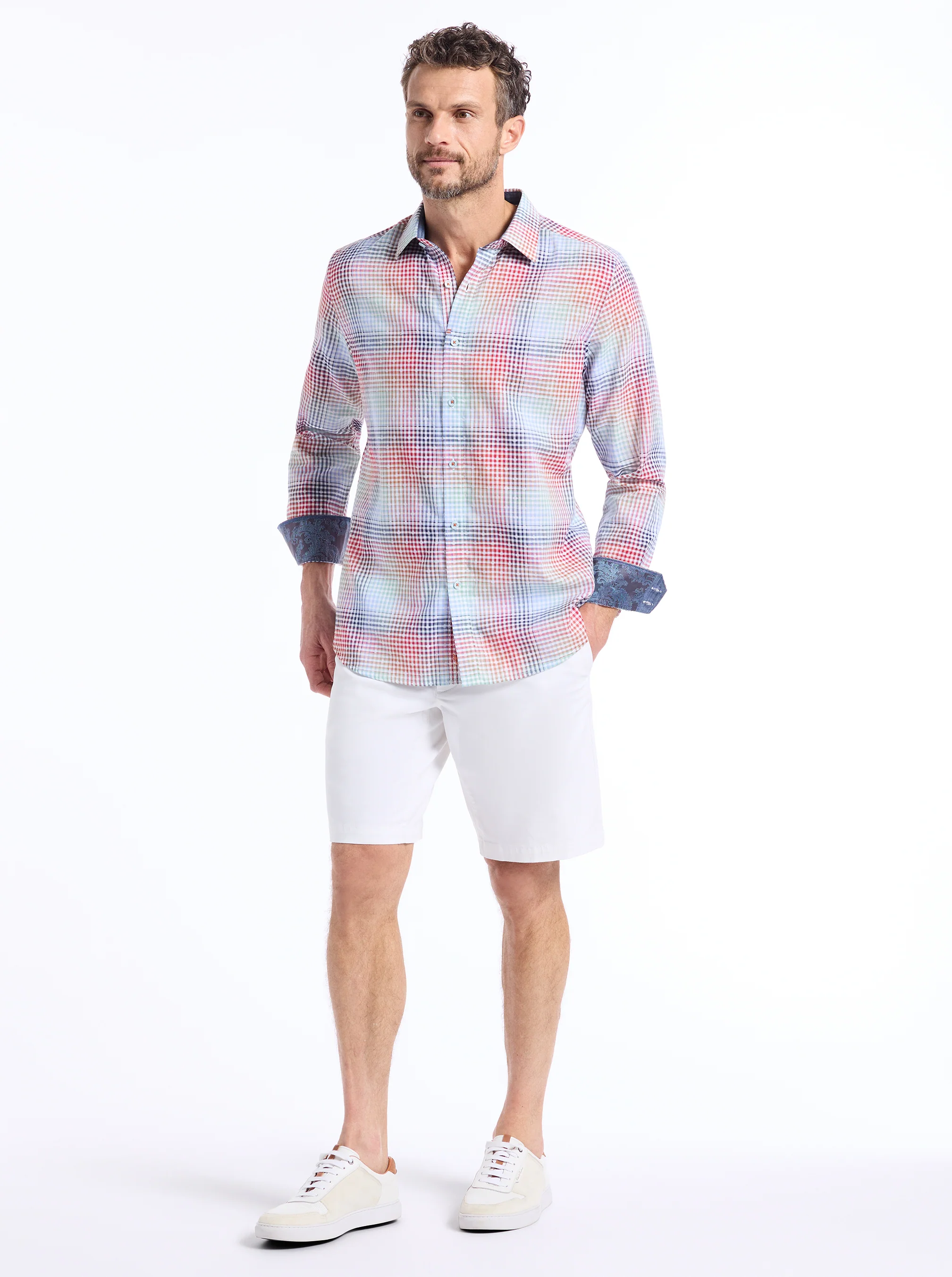 LIGETT LONG SLEEVE BUTTON DOWN SHIRT - Image 9