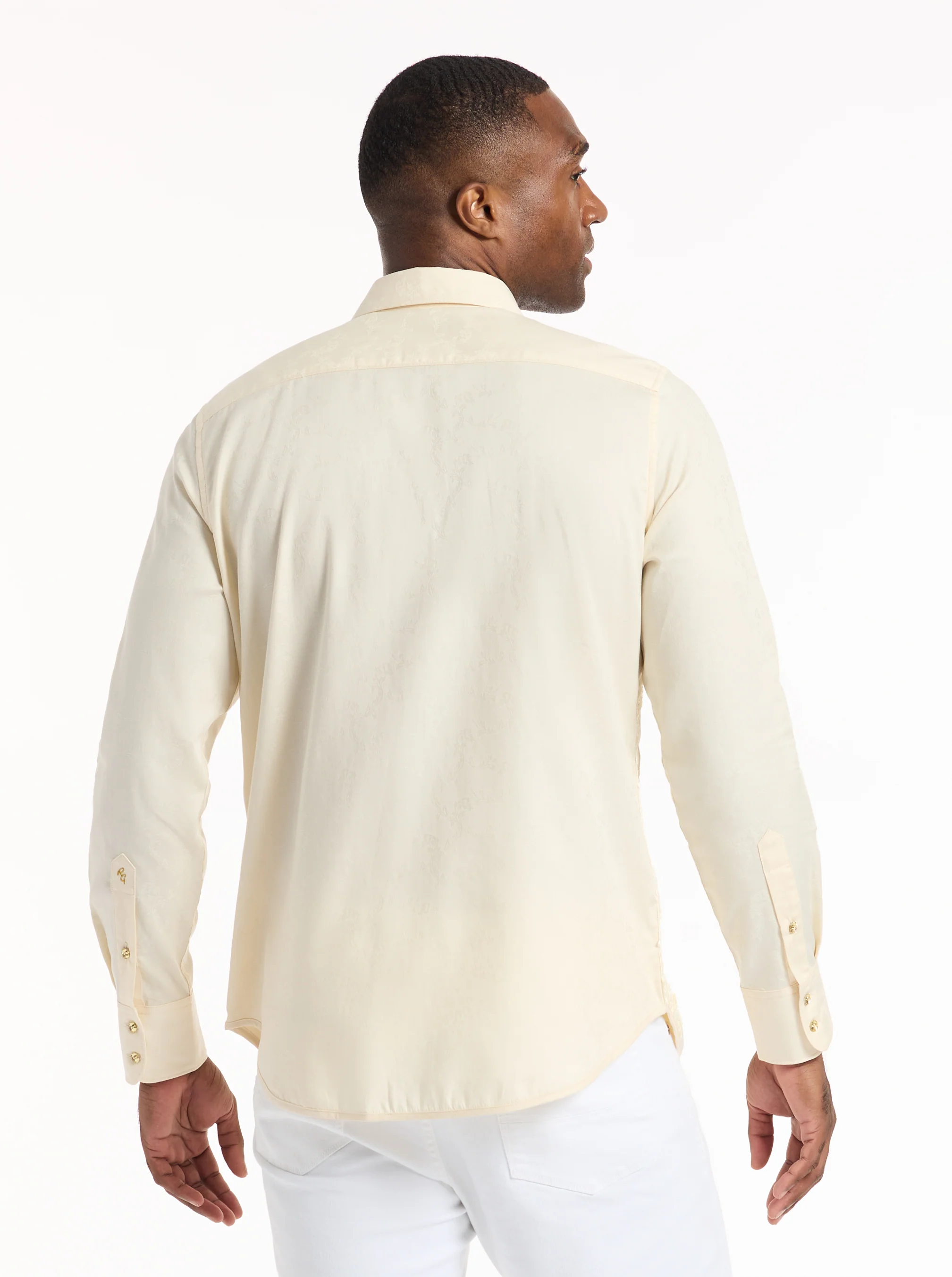 LIMITED EDITION CHAMPAGNE DREAM LONG SLEEVE BUTTON DOWN SHIRT - Image 3