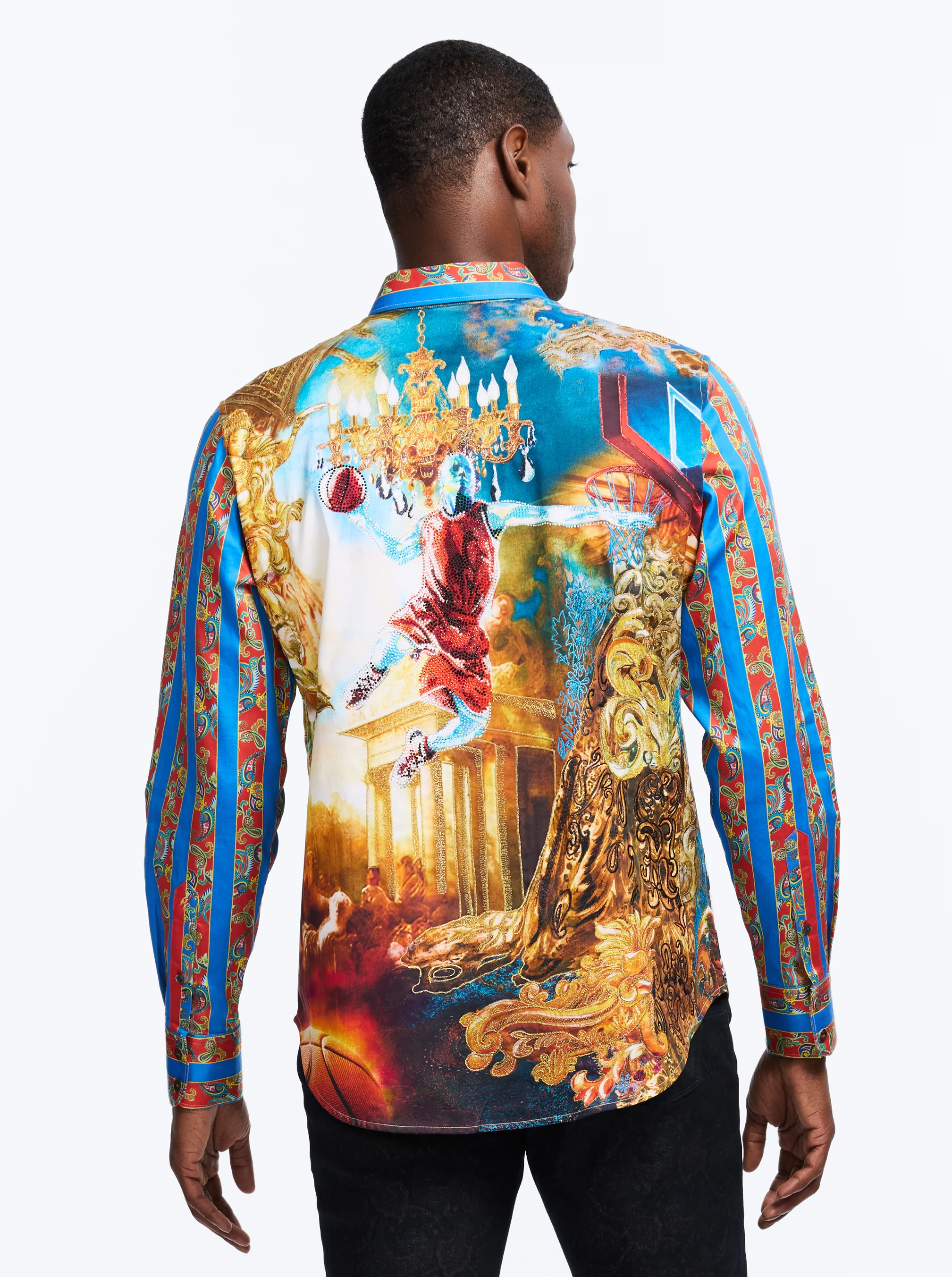 LIMITED EDITION COURTS OF KINGS LONG SLEEVE BUTTON DOWN SHIRT - Image 4