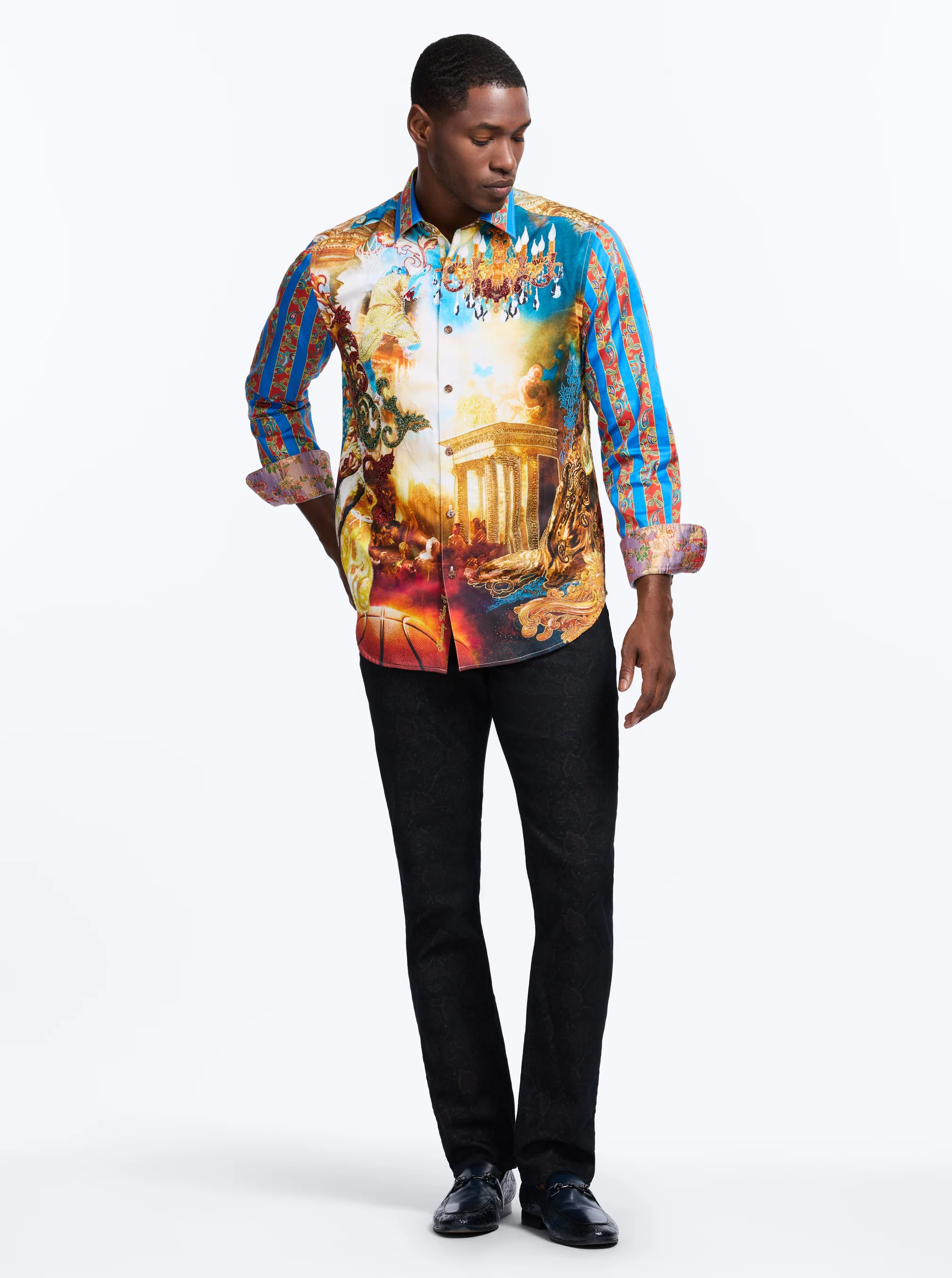 LIMITED EDITION COURTS OF KINGS LONG SLEEVE BUTTON DOWN SHIRT - Image 8