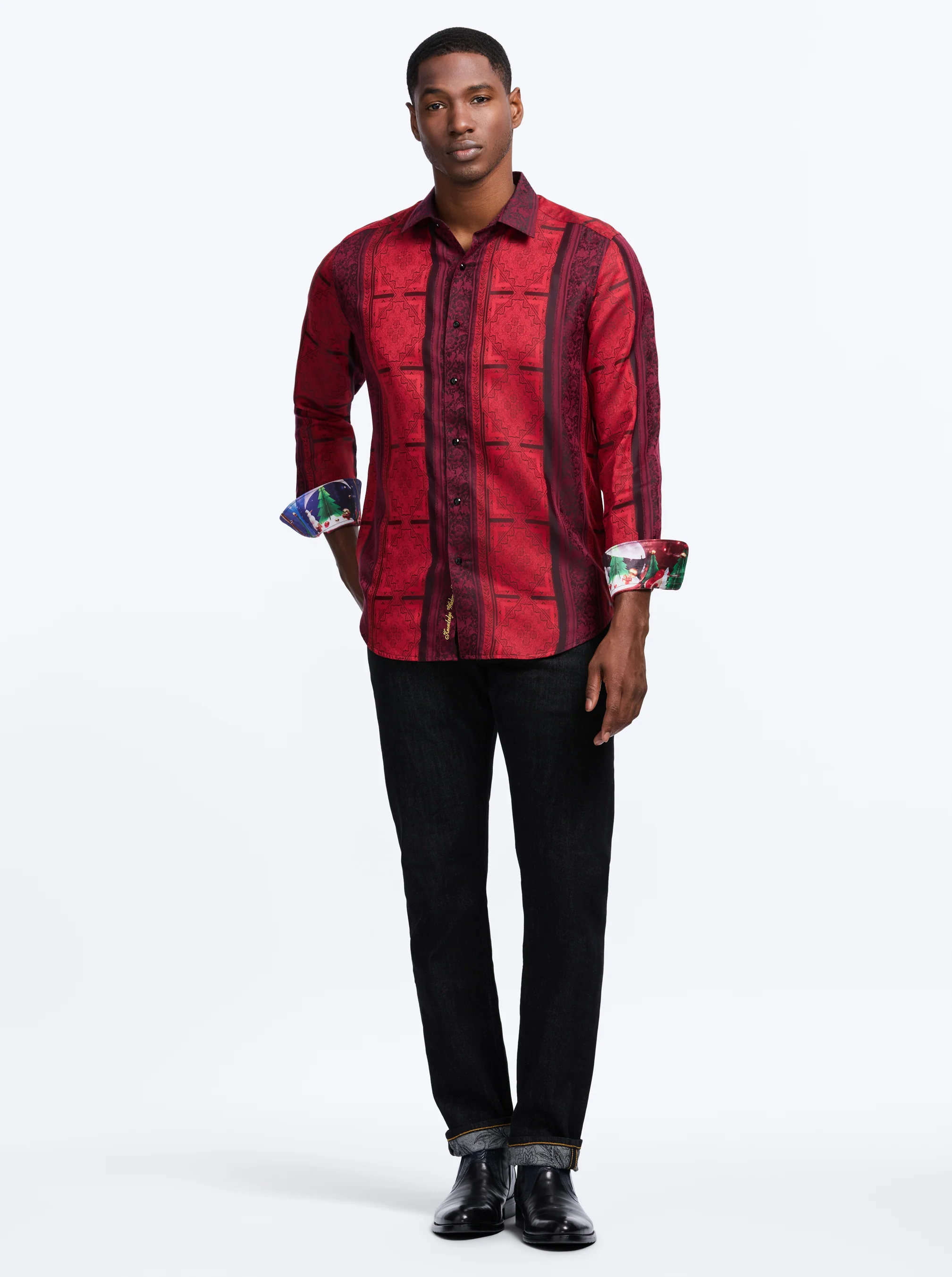 LIMITED EDITION CRIMSON CHEER LONG SLEEVE BUTTON DOWN SHIRT - Image 7