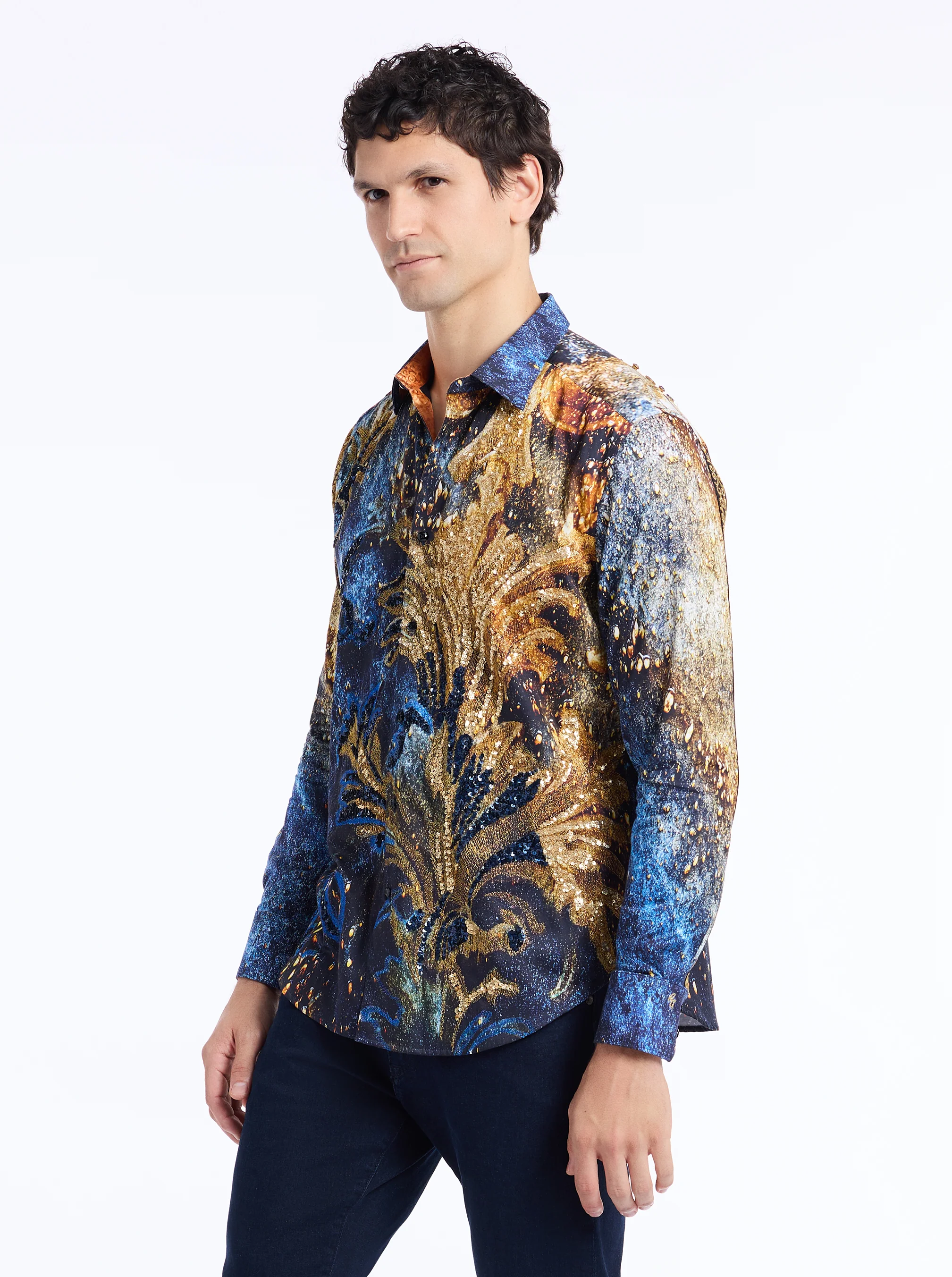 LIMITED EDITION FLEUR DE MARE LONG SLEEVE BUTTON DOWN SHIRT - Image 11