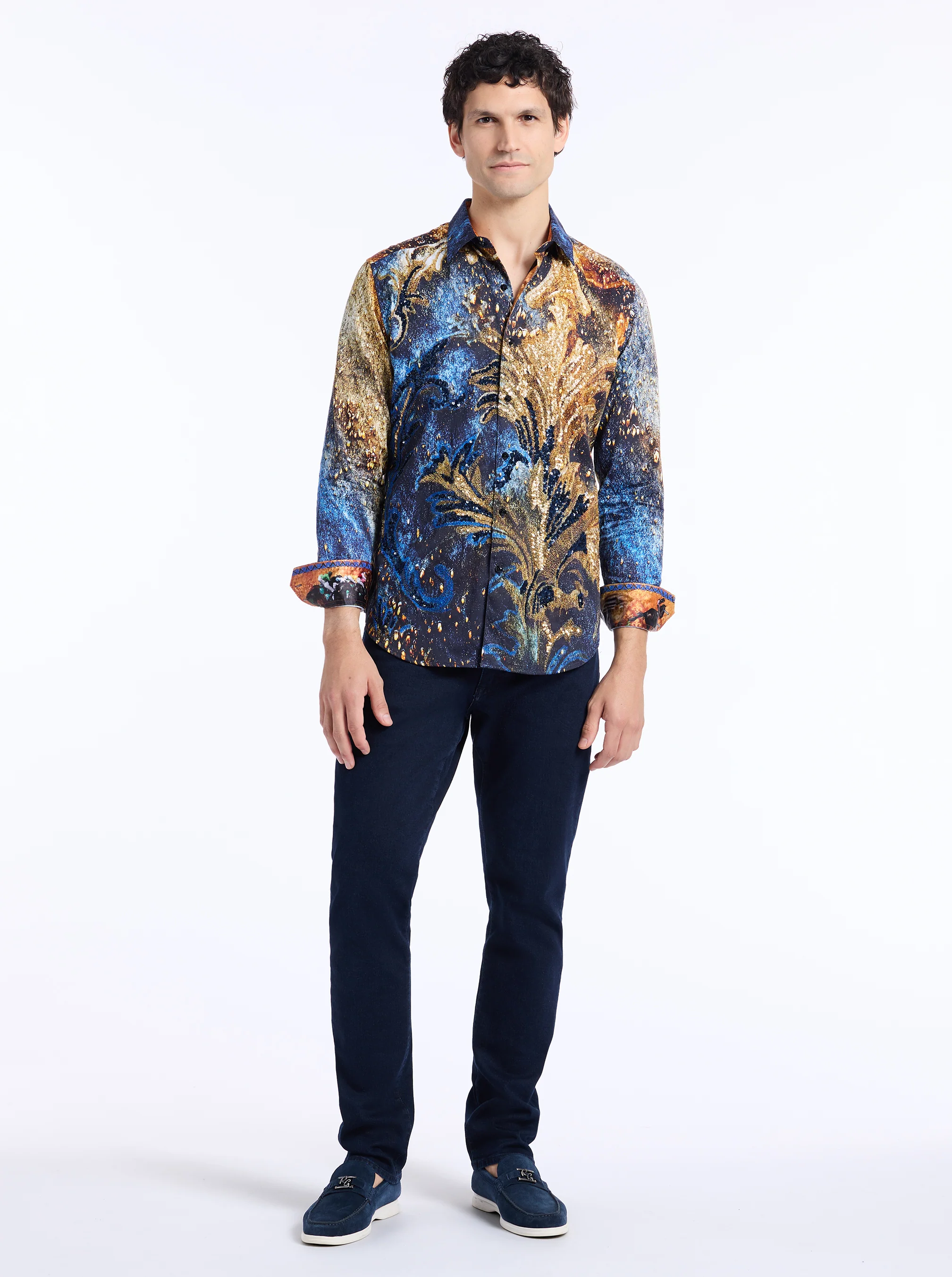 LIMITED EDITION FLEUR DE MARE LONG SLEEVE BUTTON DOWN SHIRT - Image 12