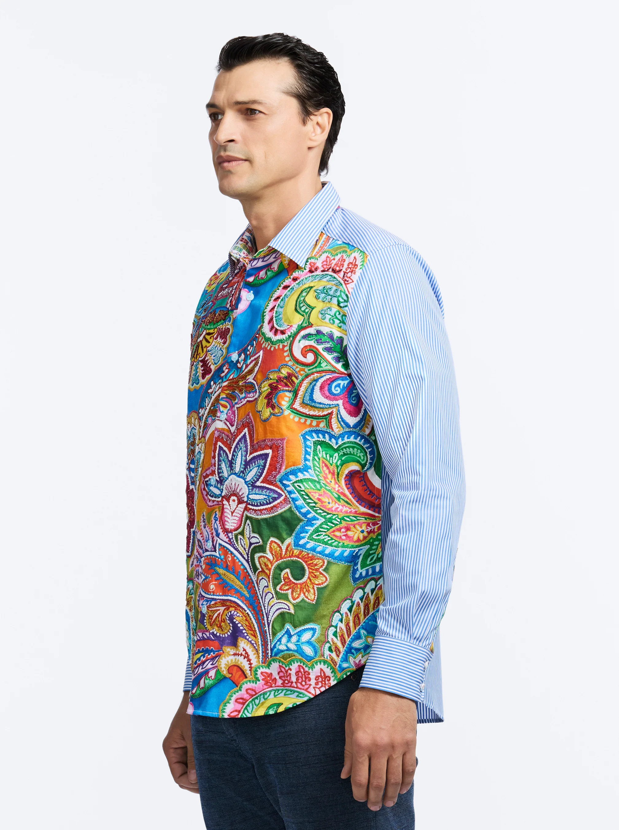 LIMITED EDITION KALEIDESCOPE LONG SLEEVE BUTTON DOWN - Image 7