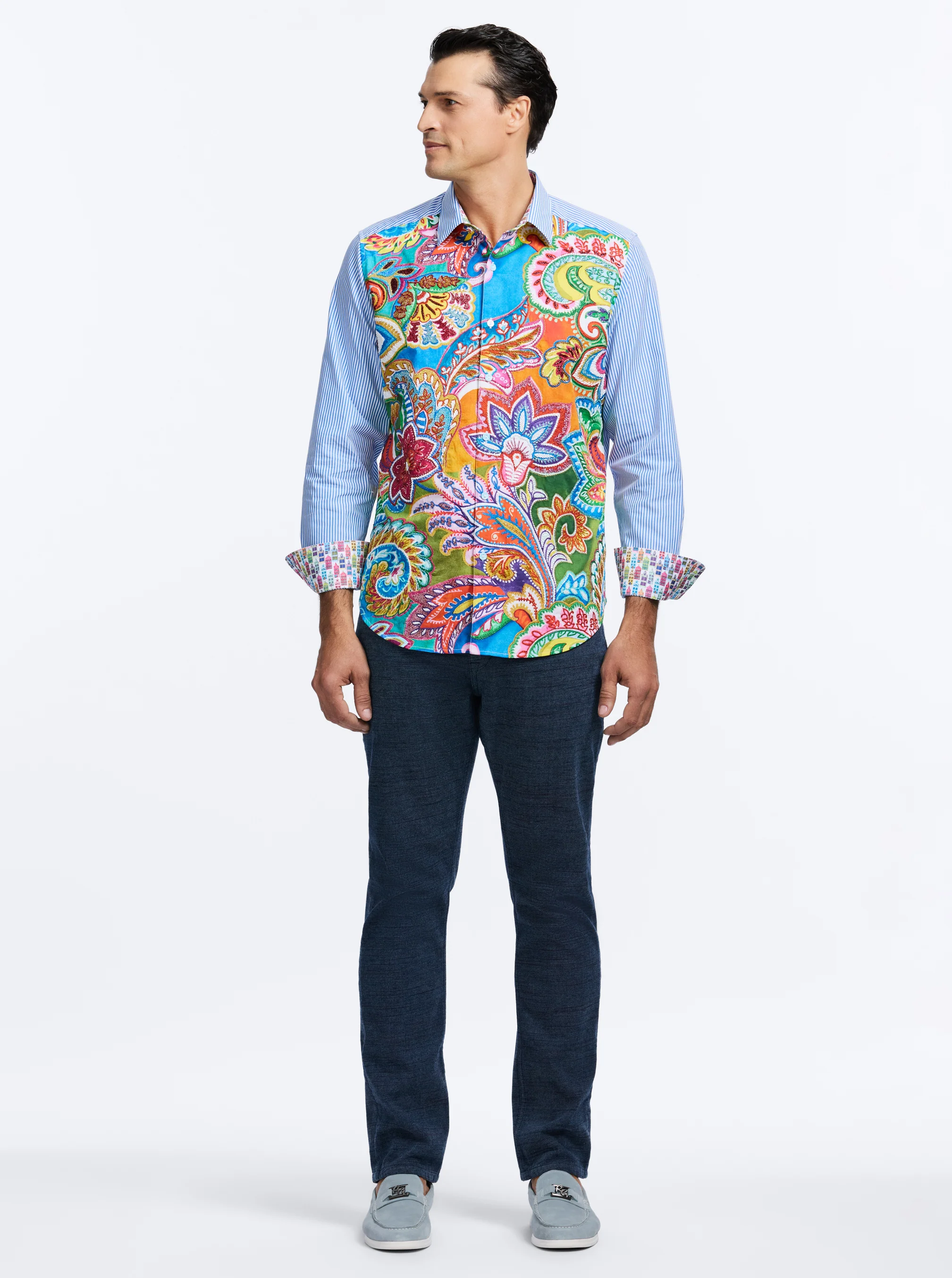 LIMITED EDITION KALEIDESCOPE LONG SLEEVE BUTTON DOWN - Image 8