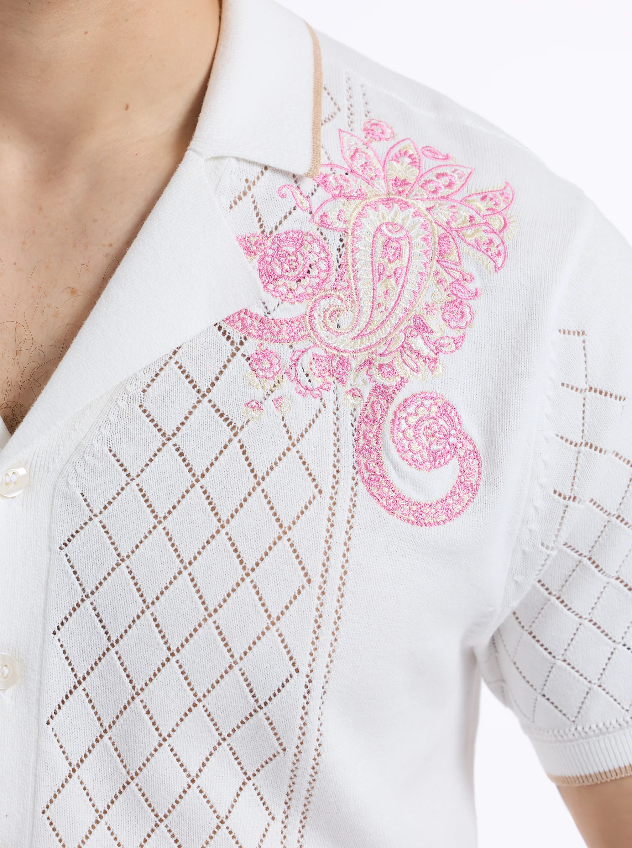 LIMITED EDITION OPULENT PAISLEY SHORT SLEEVE SWEATER - Image 4