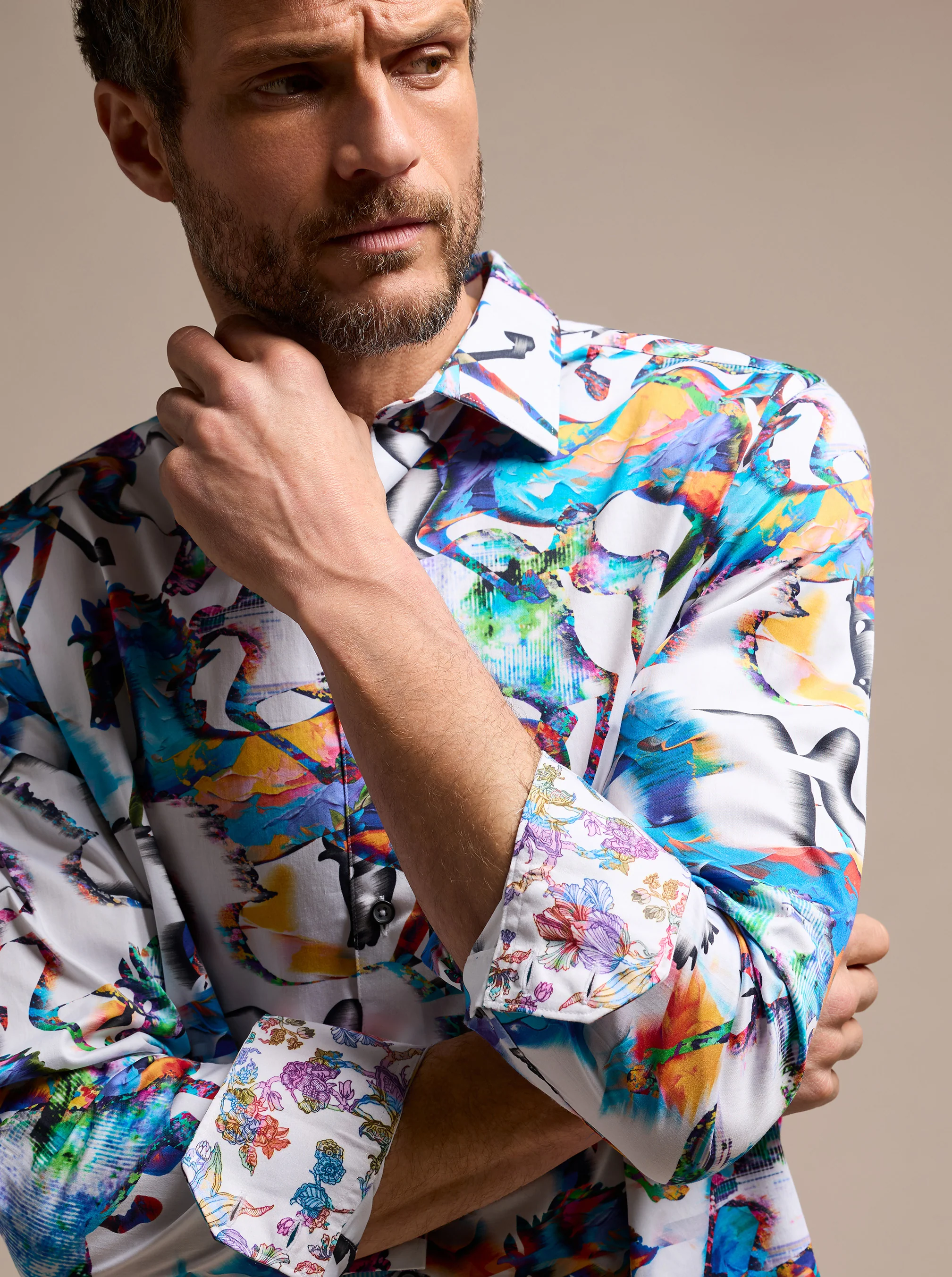 MANE EVENT LONG SLEEVE BUTTON DOWN SHIRT - Image 5