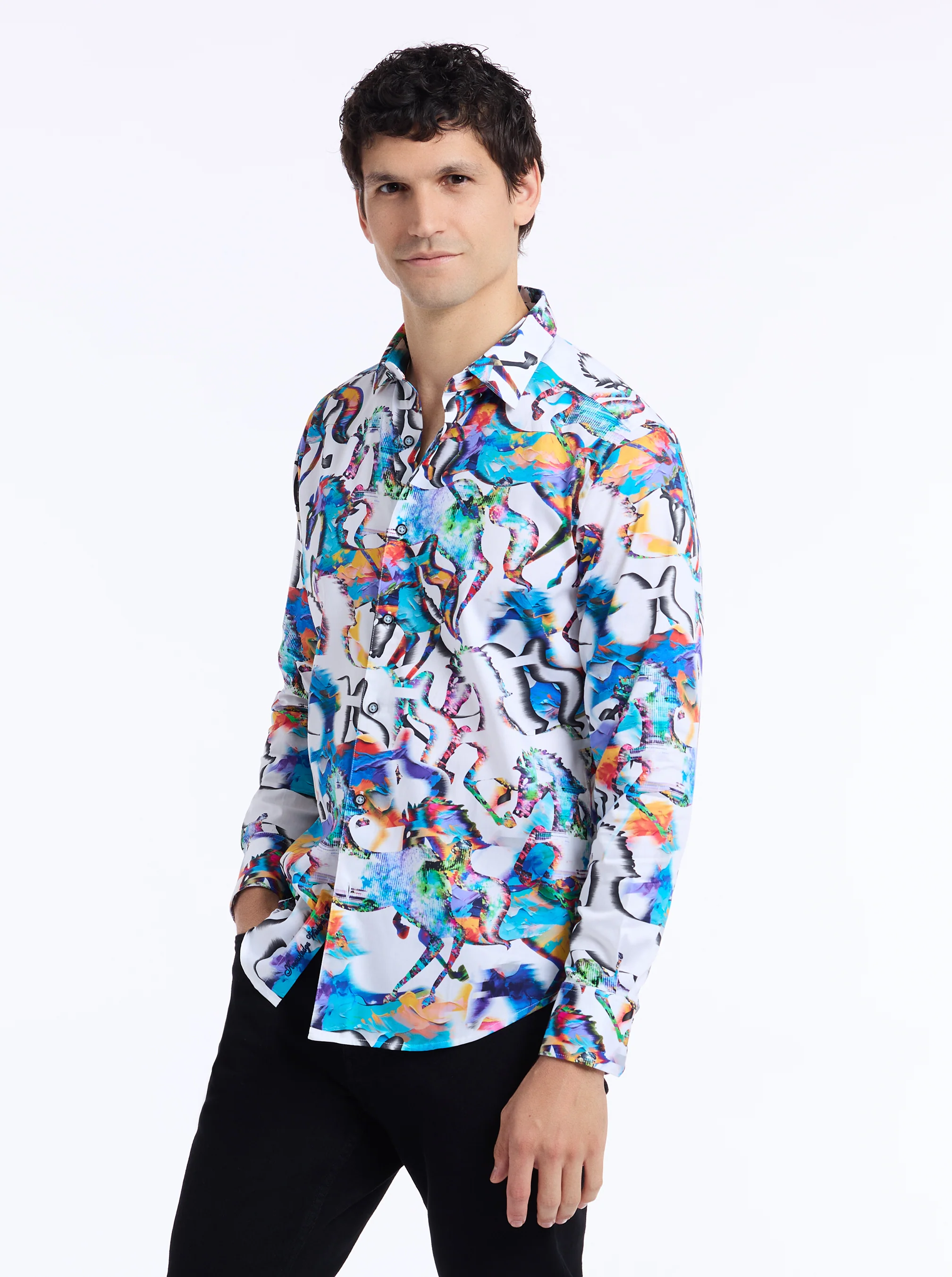 MANE EVENT LONG SLEEVE BUTTON DOWN SHIRT - Image 8