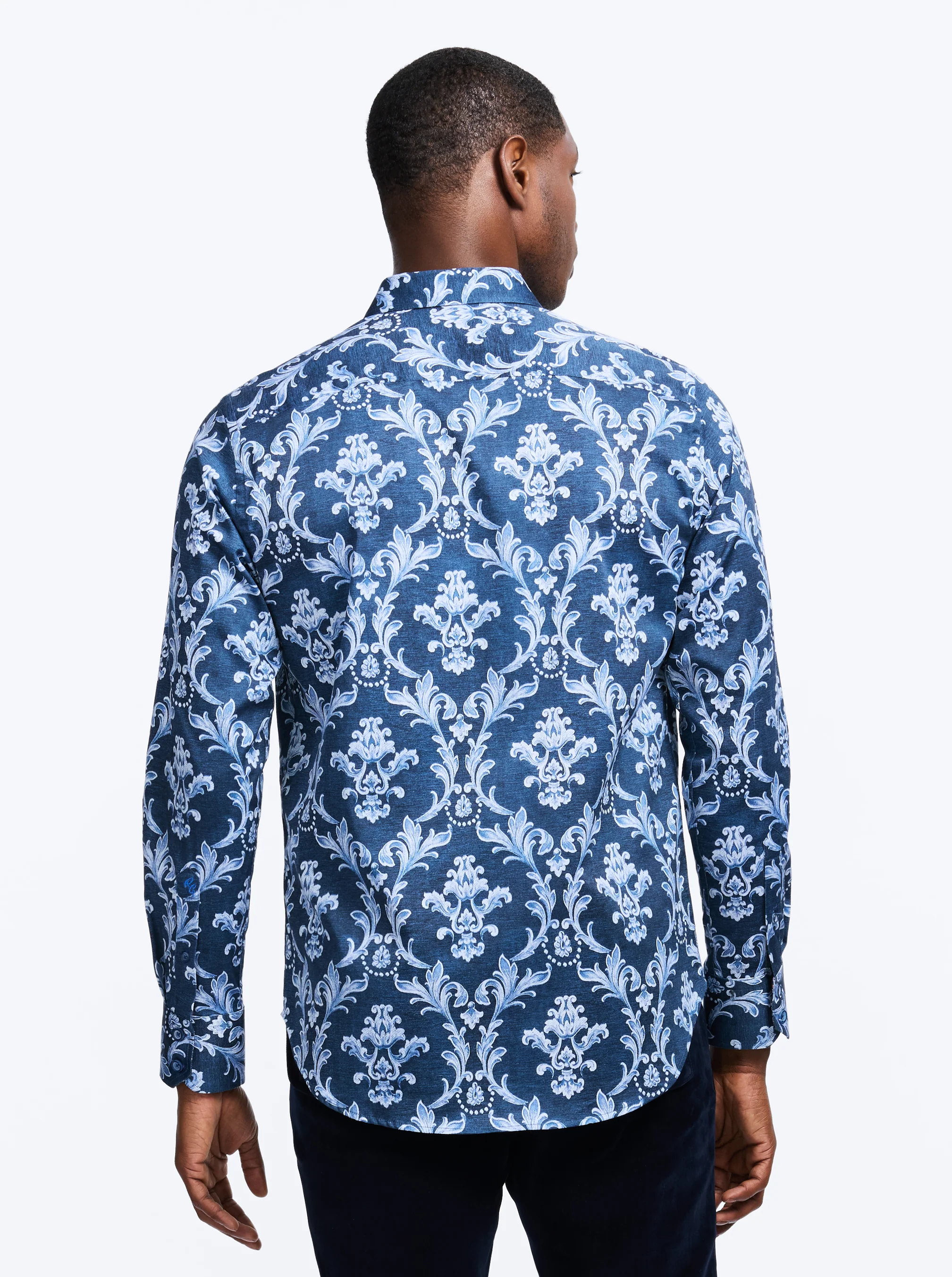 NEVILLE LONG SLEEVE BUTTON DOWN SHIRT BIG - Image 3