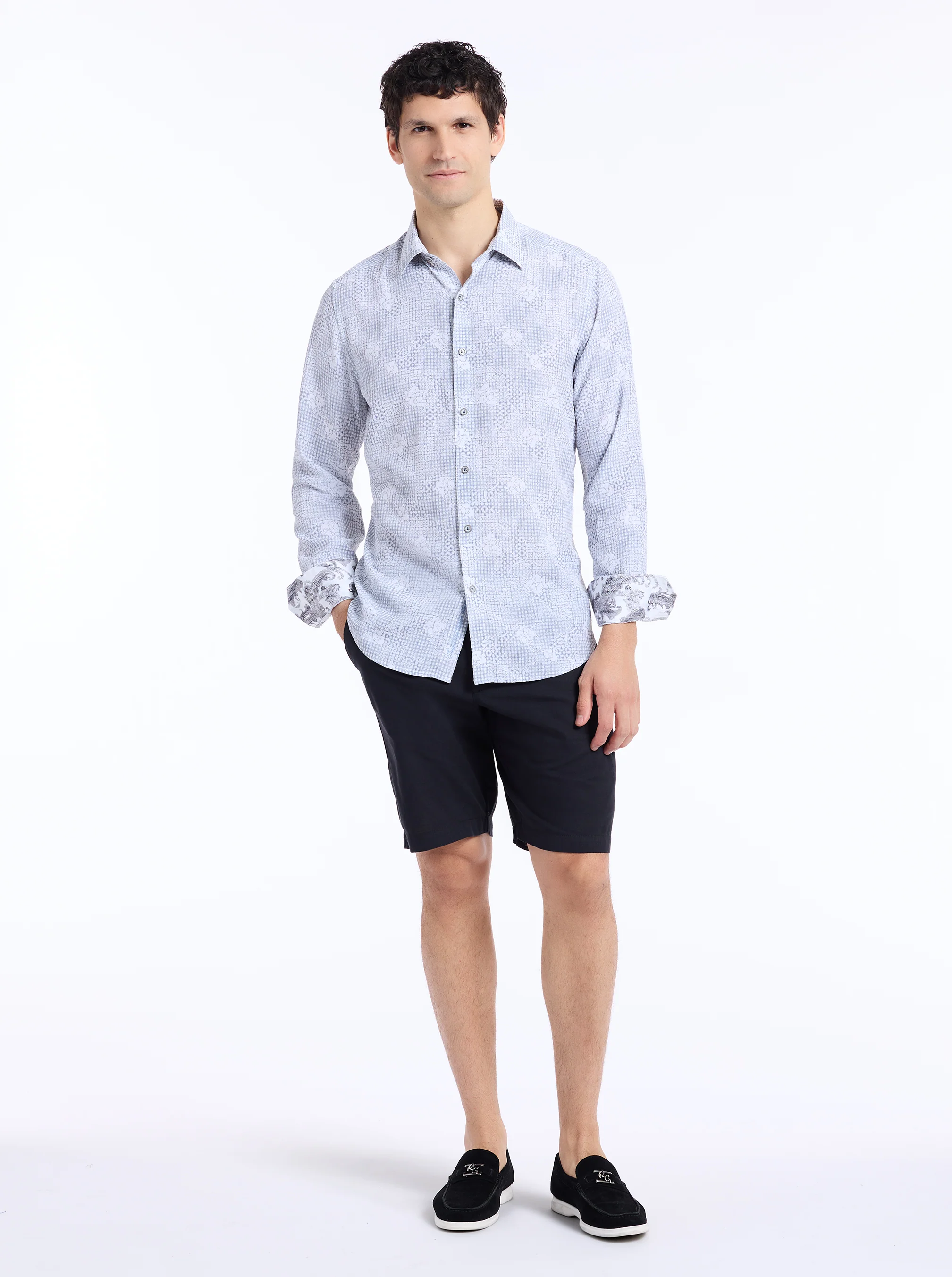 NORFOLK LONG SLEEVE BUTTON DOWN SHIRT - Image 7