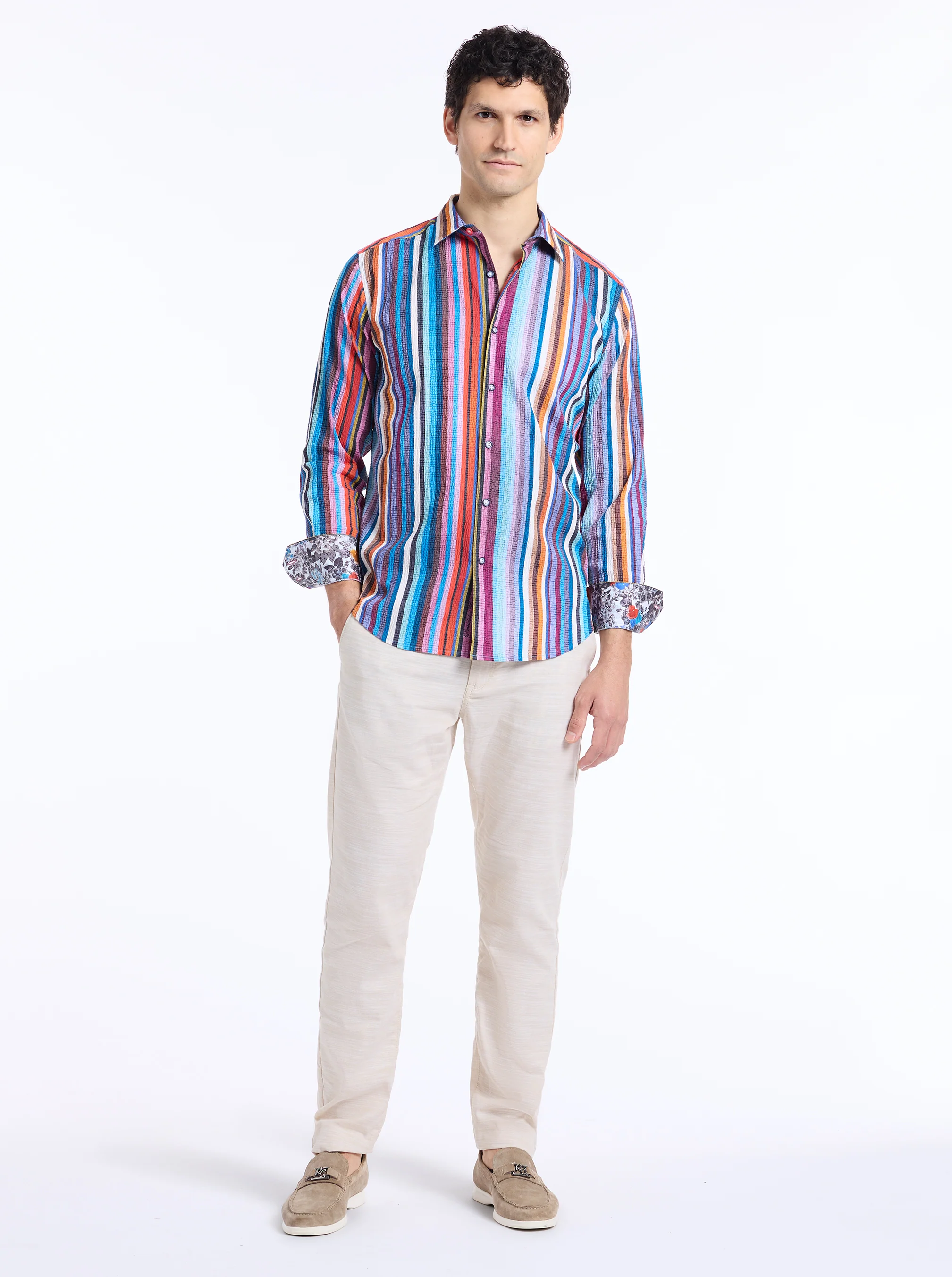 POMSFORD LONG SLEEVE BUTTON DOWN SHIRT - Image 8