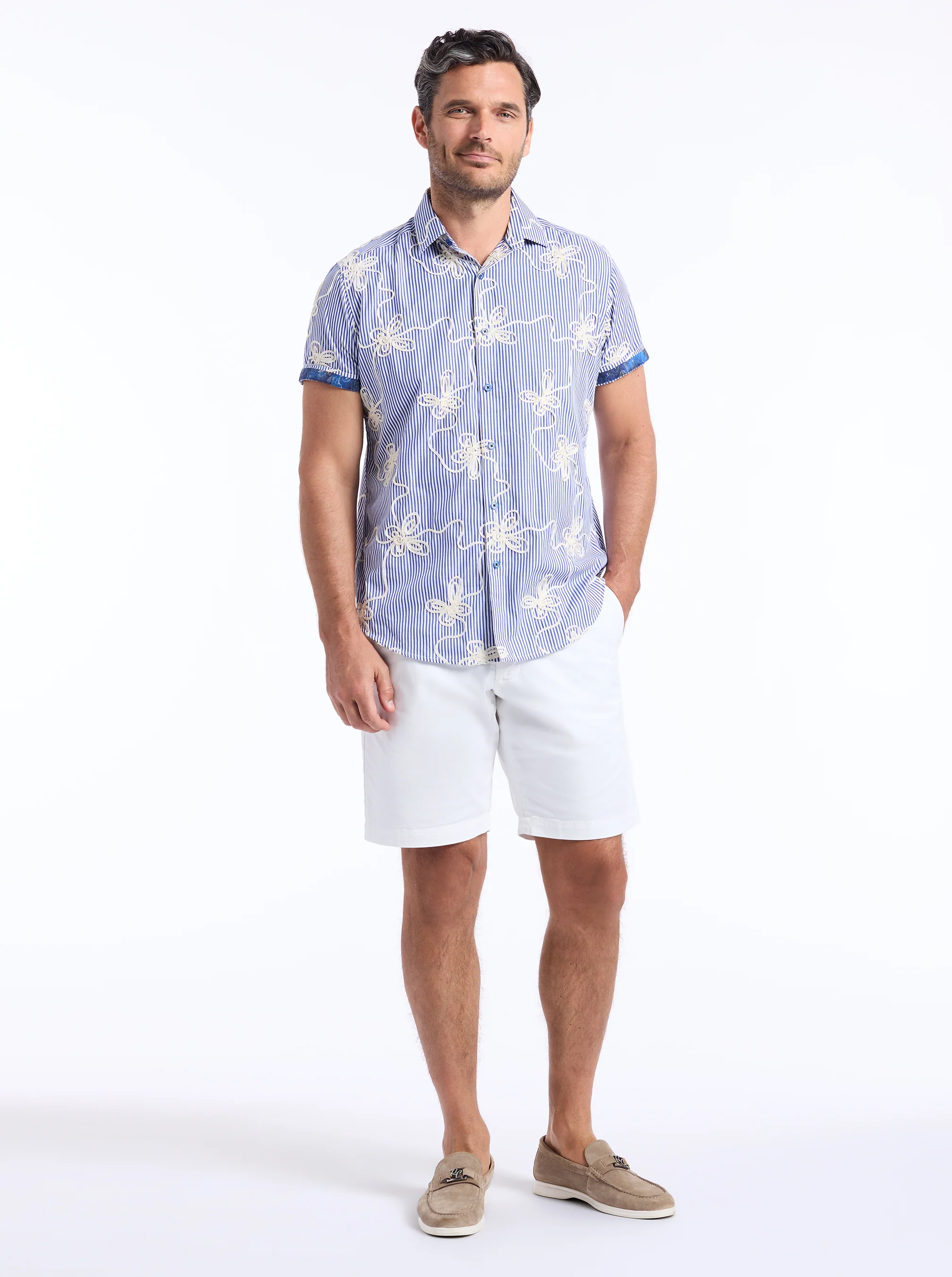 PRIMROSE SHORT SLEEVE BUTTON DOWN SHIRT - Image 8