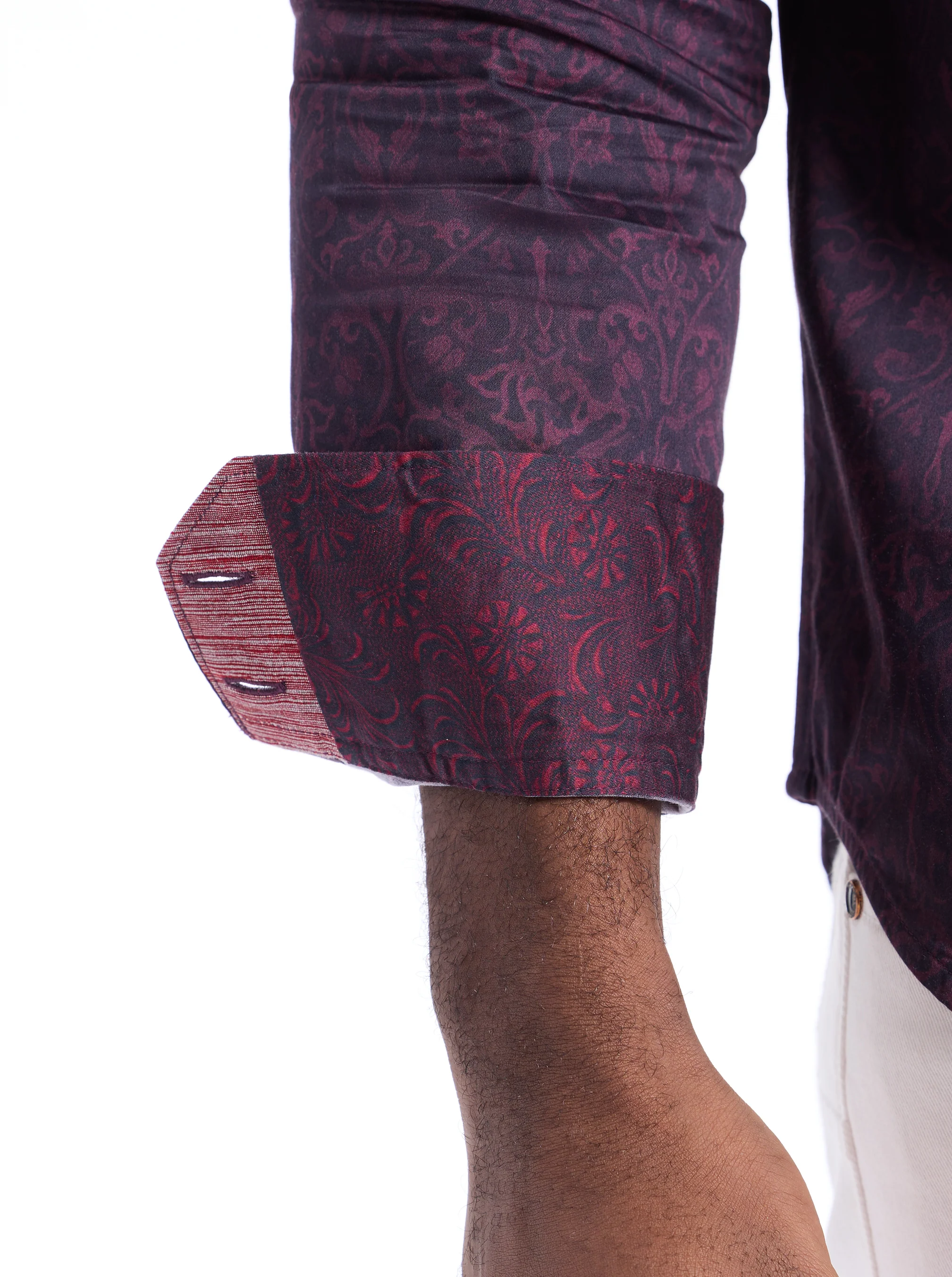 ROYAL MIDNIGHT LONG SLEEVE BUTTON DOWN SHIRT - Image 3