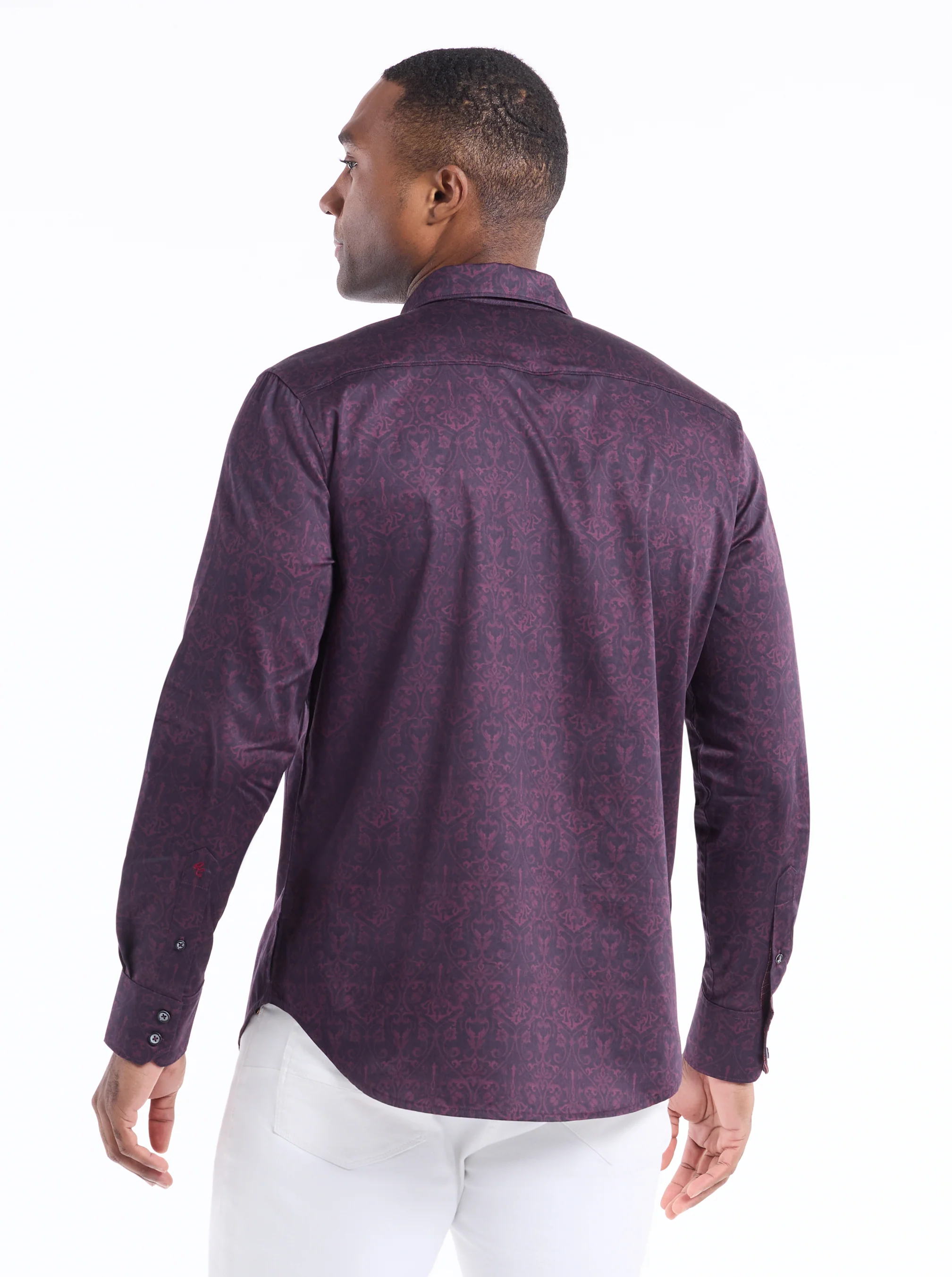 ROYAL MIDNIGHT LONG SLEEVE BUTTON DOWN SHIRT - Image 4