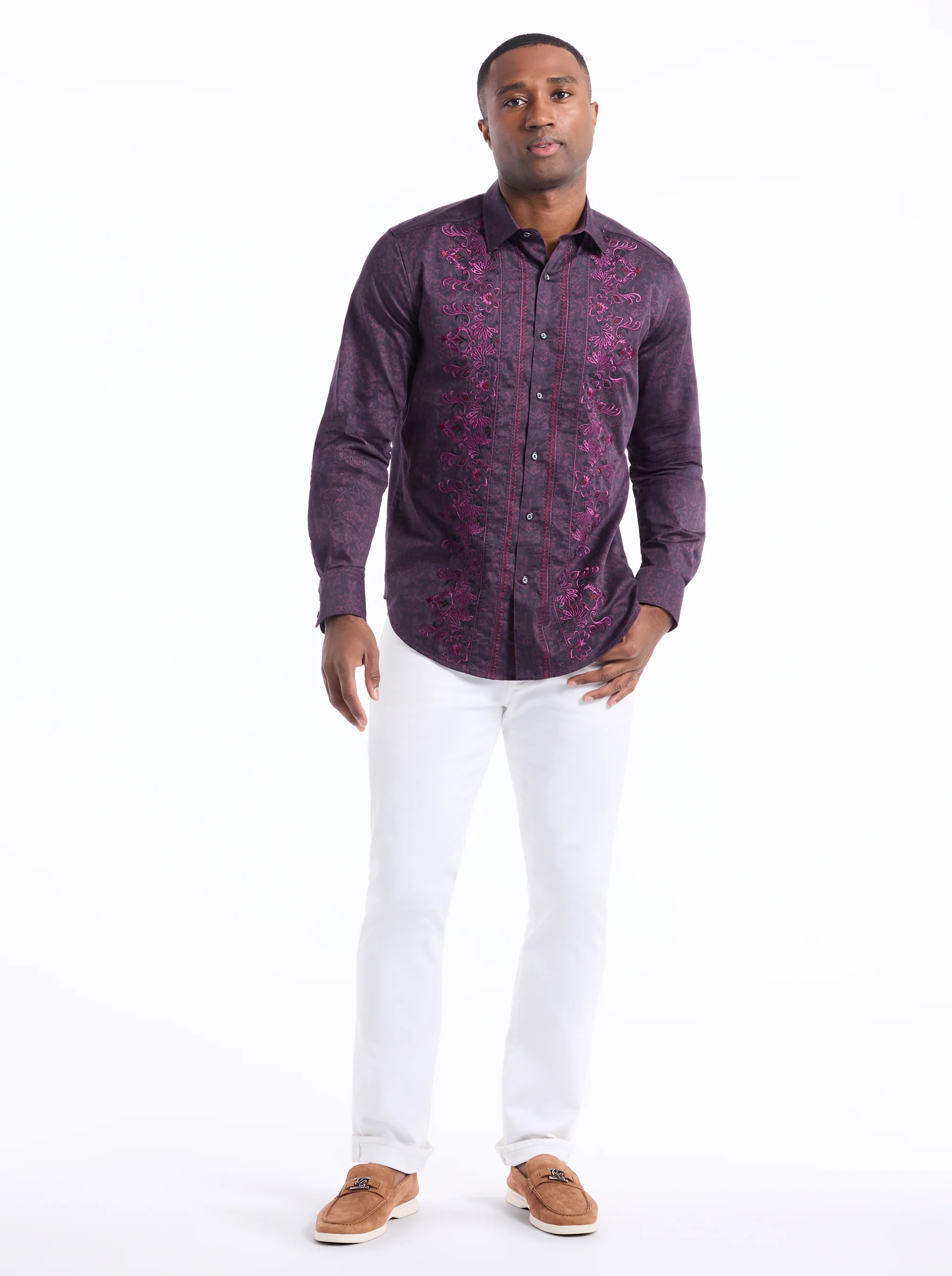 ROYAL MIDNIGHT LONG SLEEVE BUTTON DOWN SHIRT - Image 6