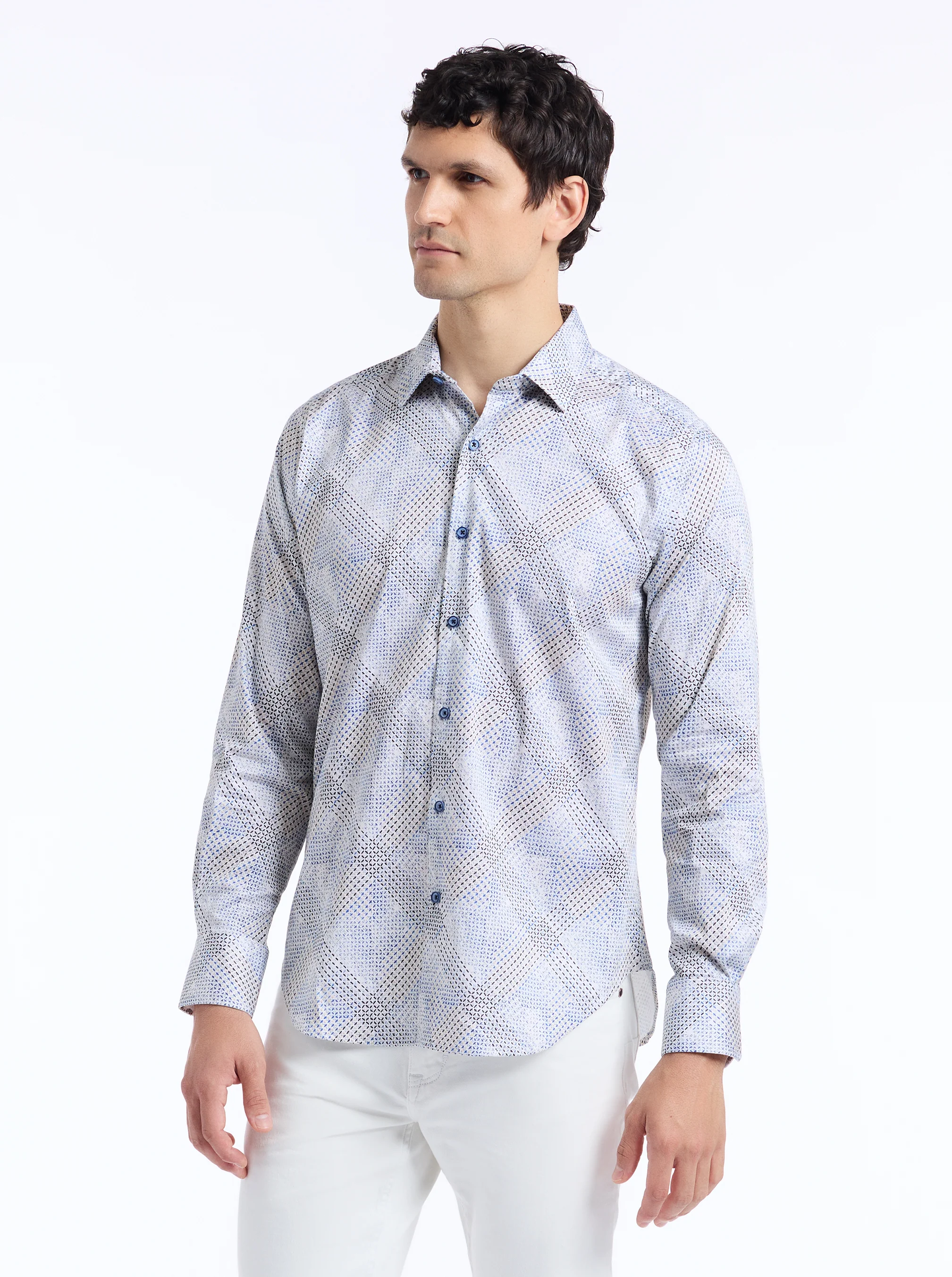 SHILLIBEER LONG SLEEVE BUTTON DOWN SHIRT - Image 6