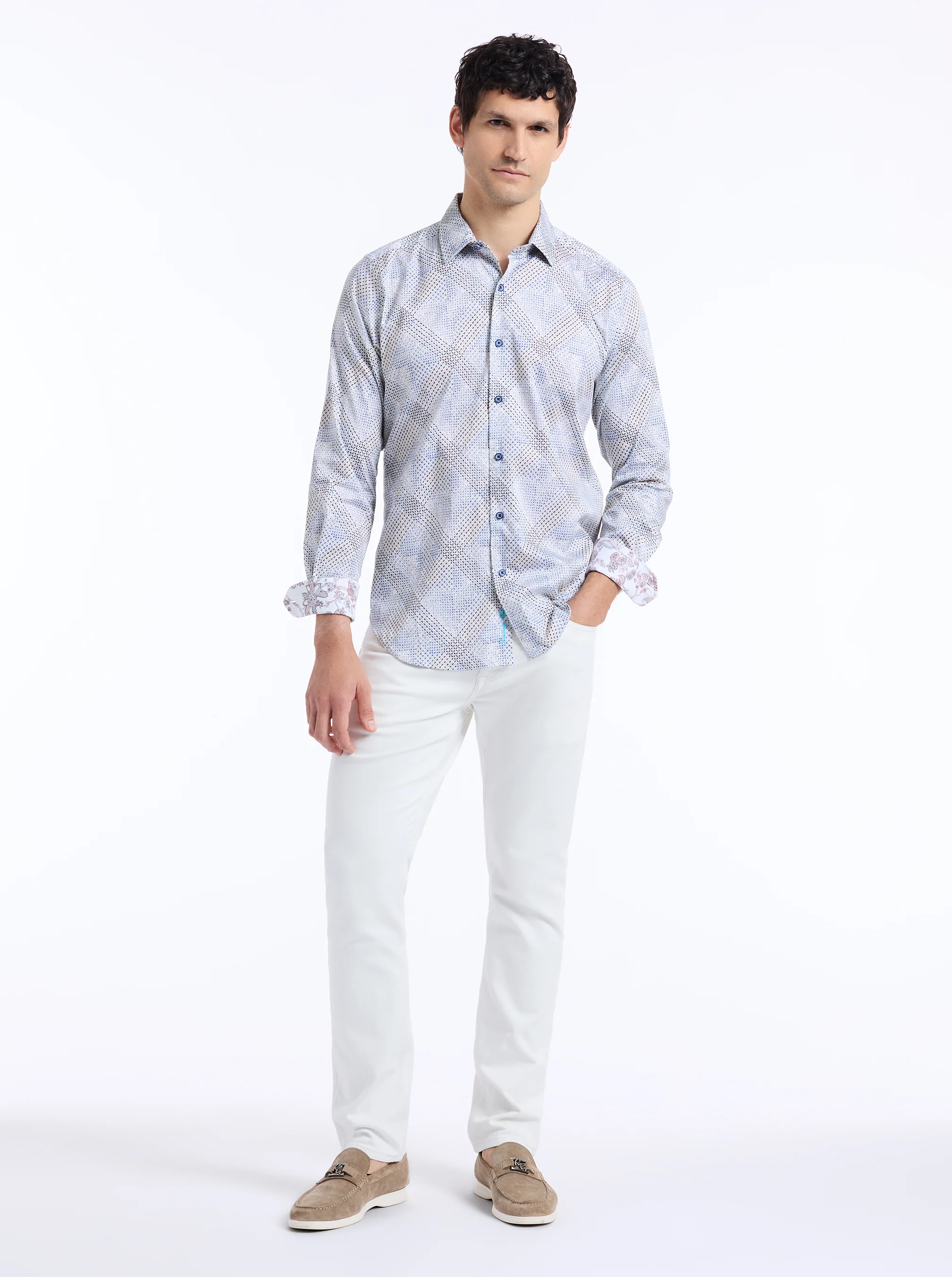 SHILLIBEER LONG SLEEVE BUTTON DOWN SHIRT - Image 7