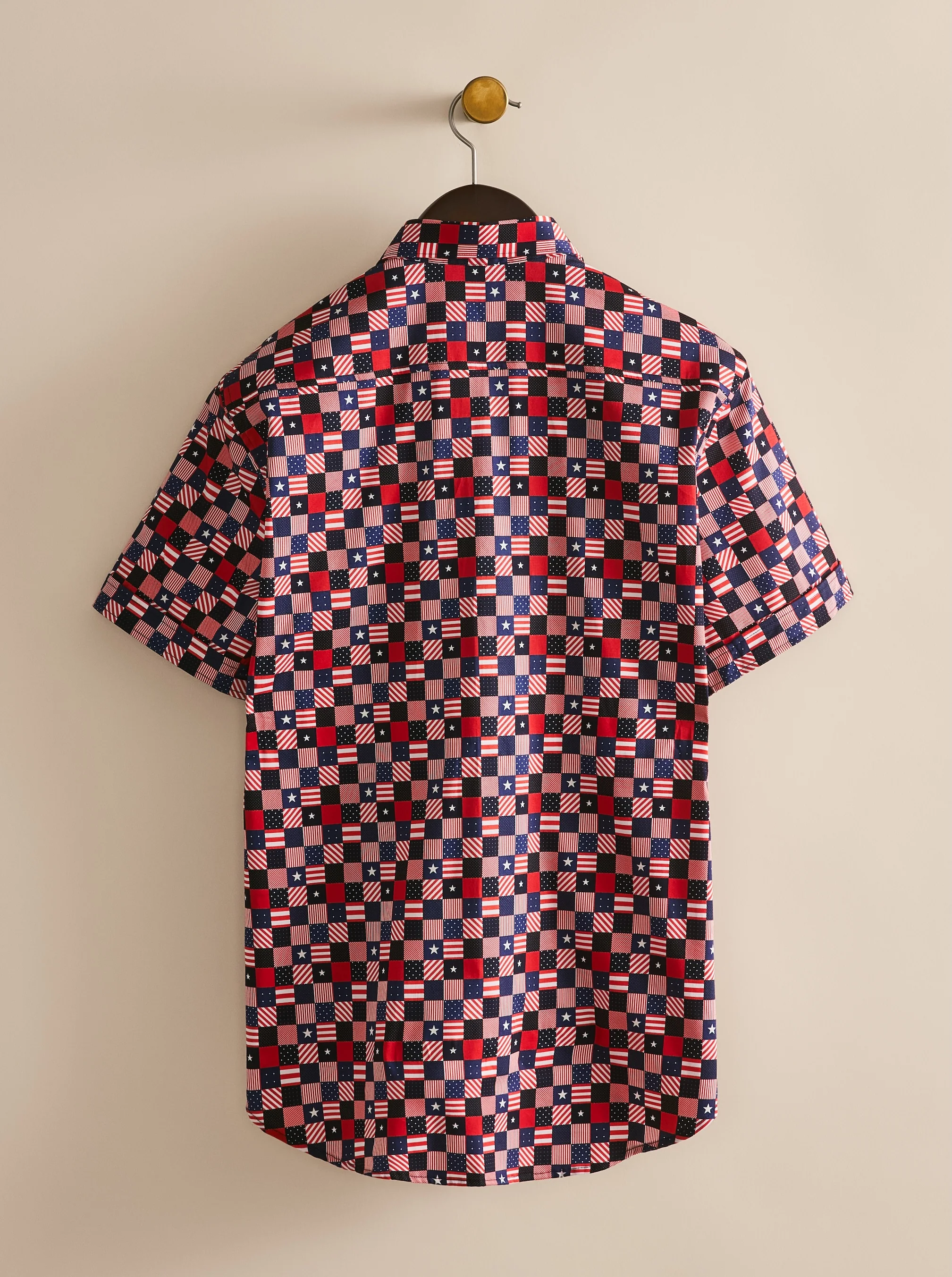 STARS ALIGNED SHORT SLEEVE BUTTON DOWN SHIRT - Image 4