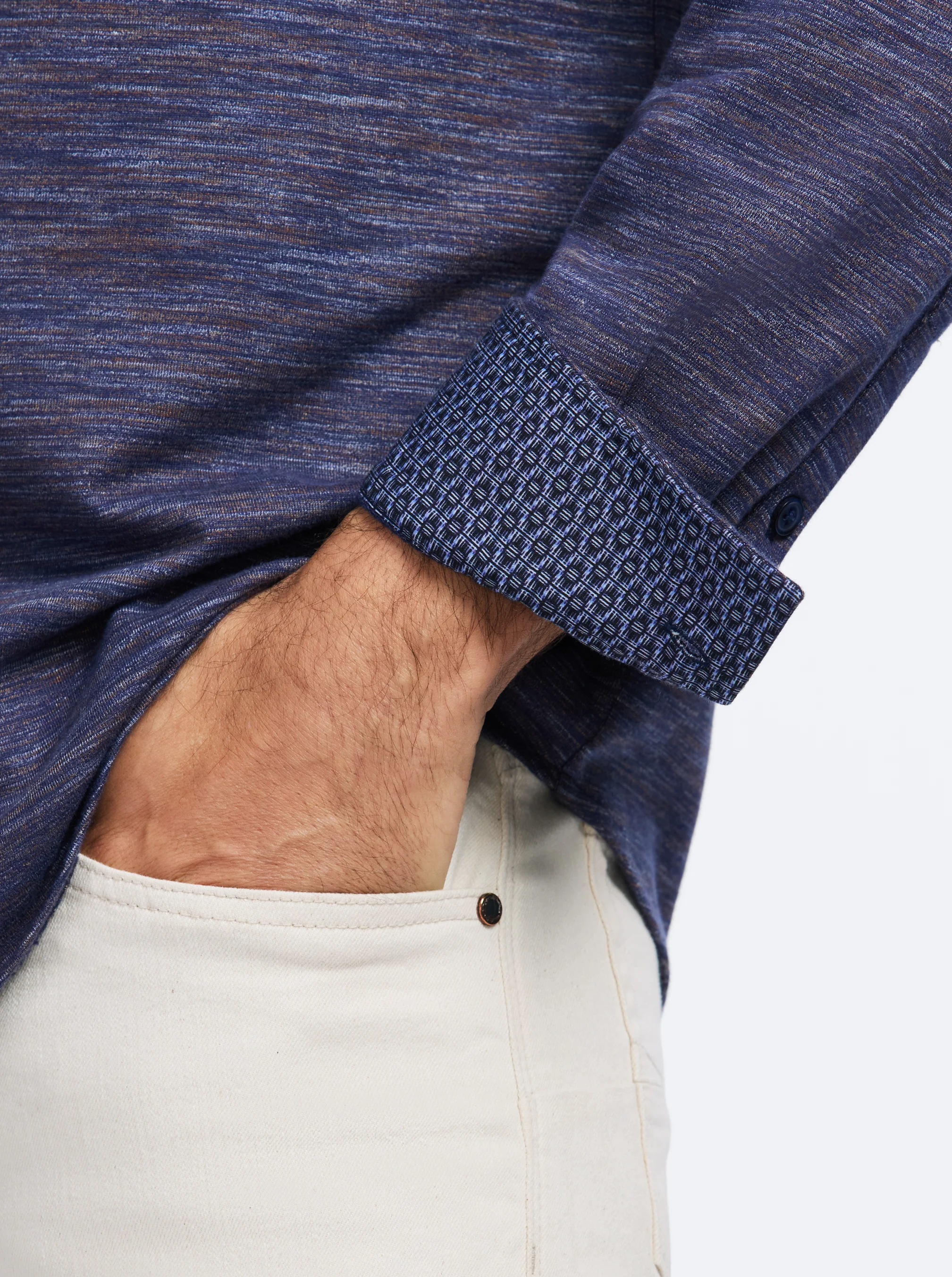 STORRS LONG SLEEVE BUTTON DOWN SHIRT JACKET - Image 4