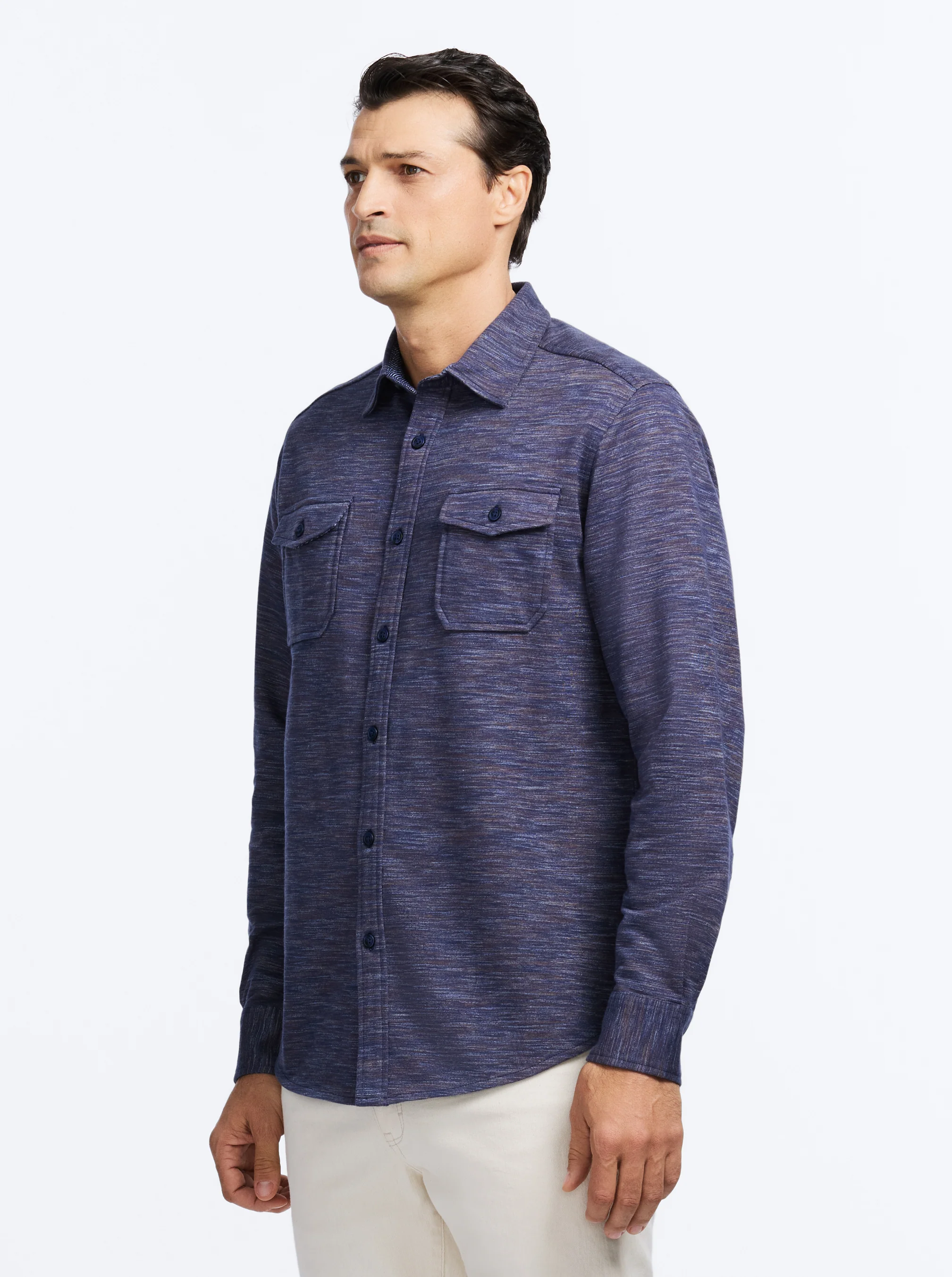 STORRS LONG SLEEVE BUTTON DOWN SHIRT JACKET - Image 5